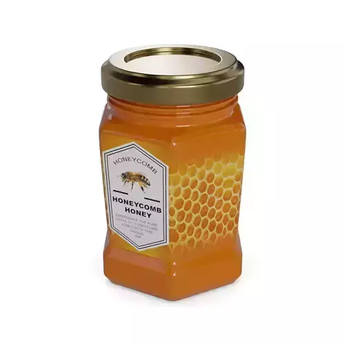 Honey Honeycomb Honey Jar