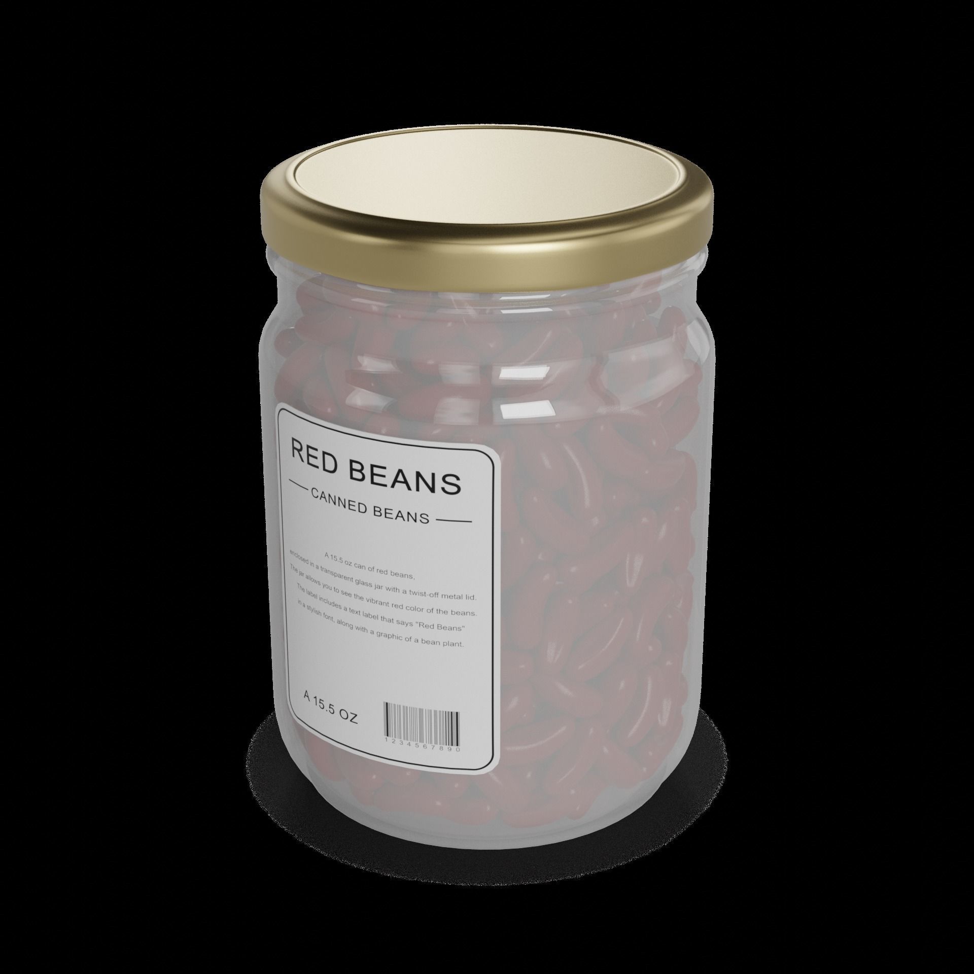 Canned beans Canned Beans 3D model_1
