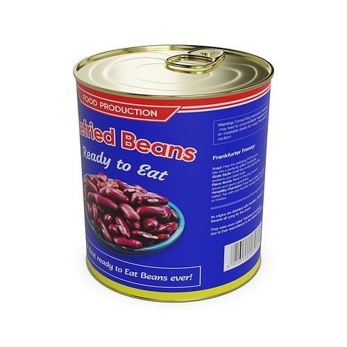 Canned beans Canned Beans 3D model