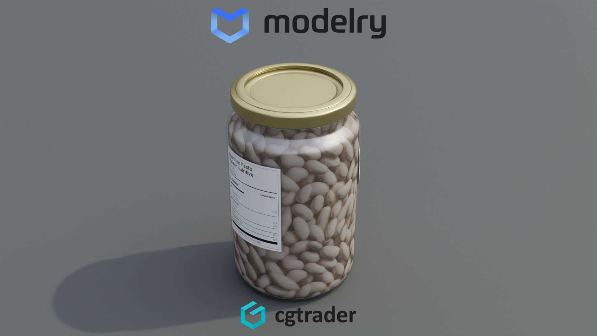 Canned Beans 3D model_1