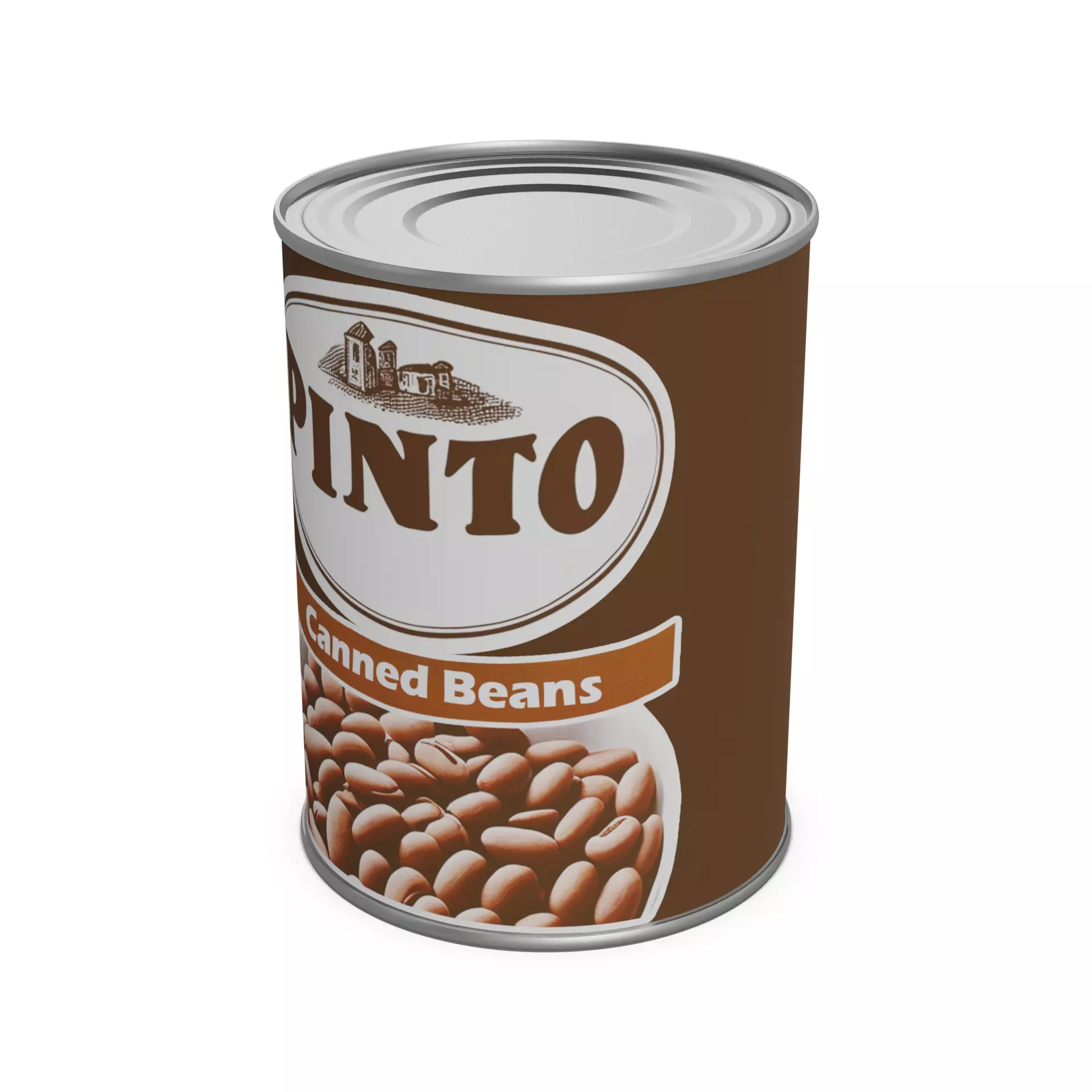 Canned beans Canned Beans Low-poly 3D model_0
