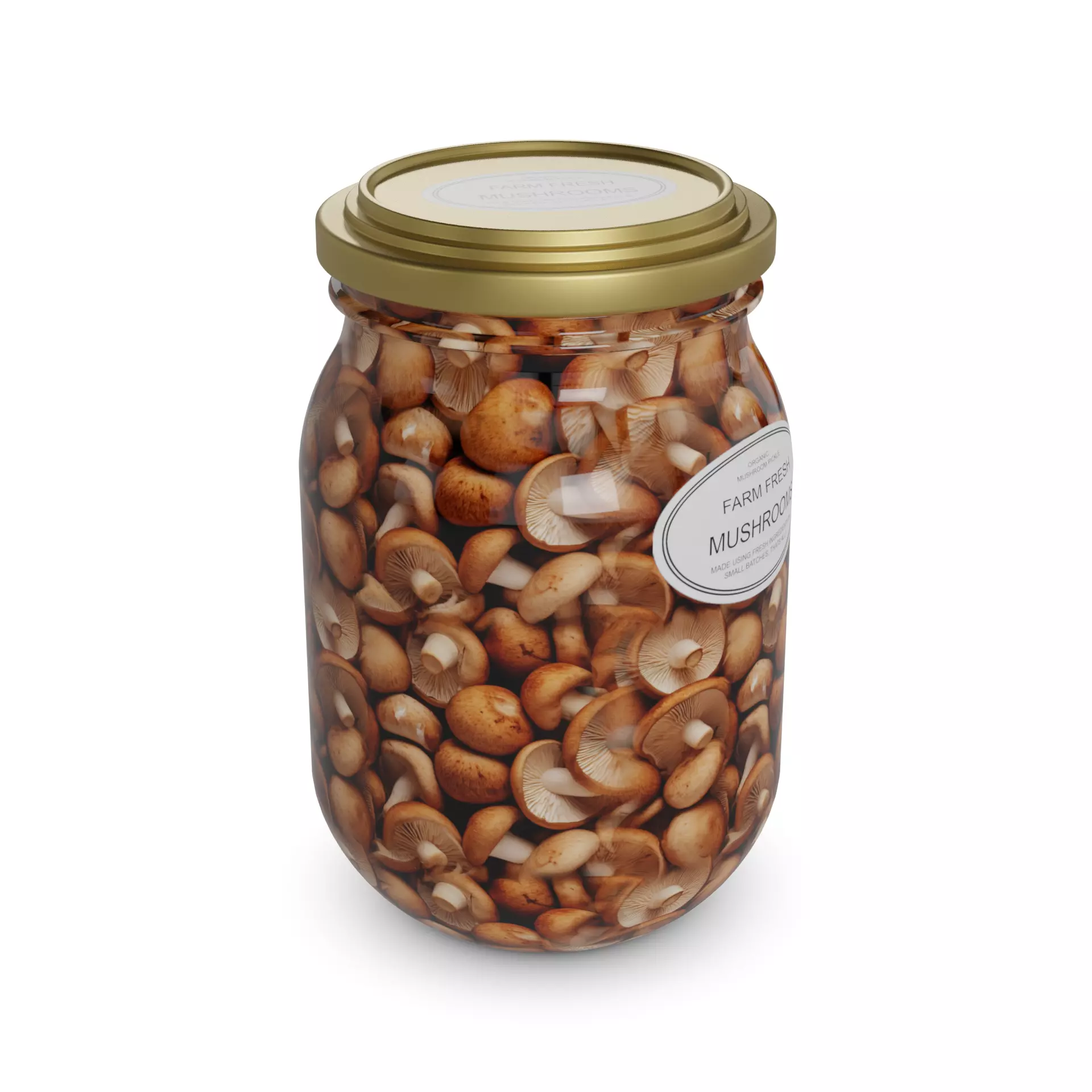 Pickled mushrooms Pickled Mushrooms Low-poly 3D model_0