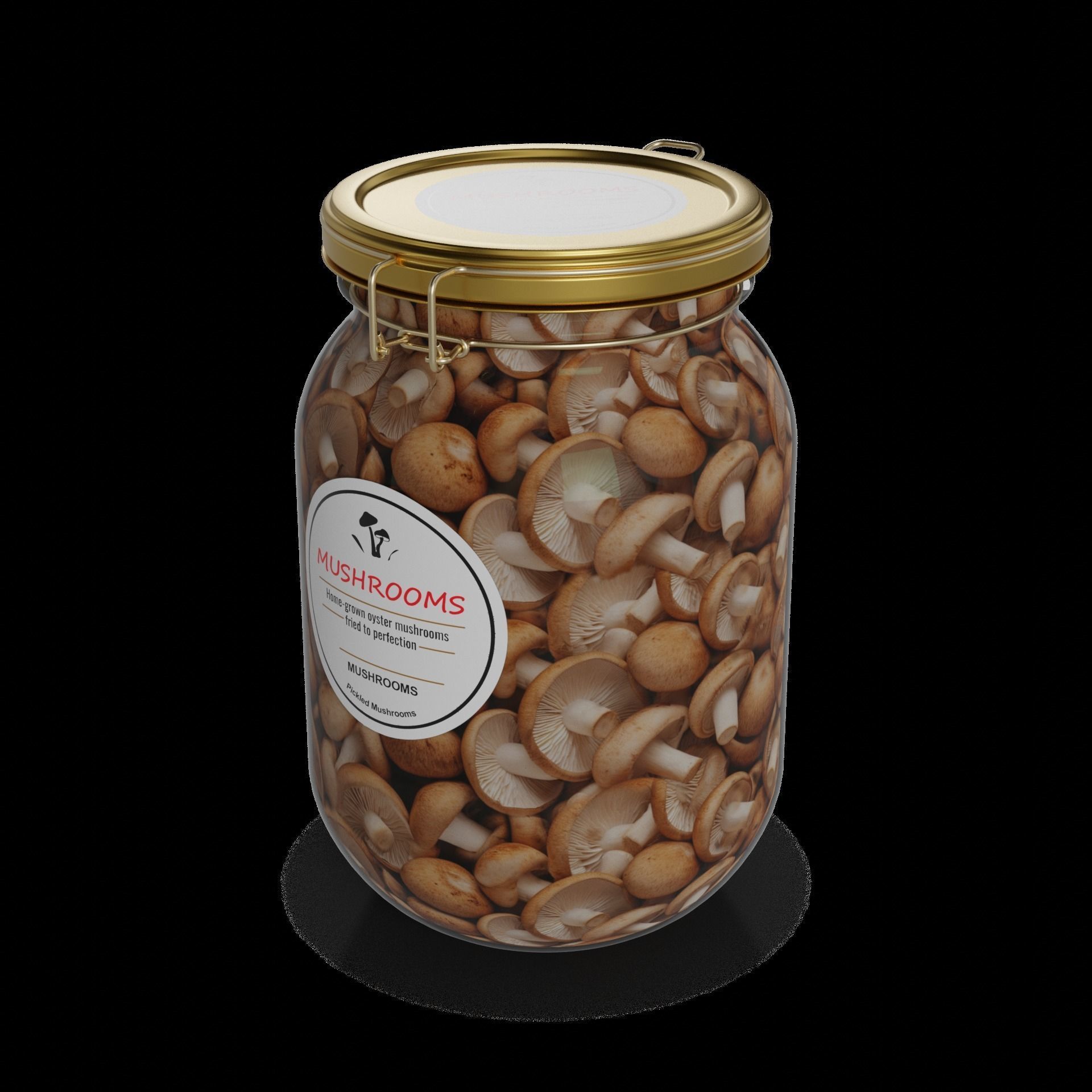 Pickled mushrooms Pickled Mushrooms 3D model_1