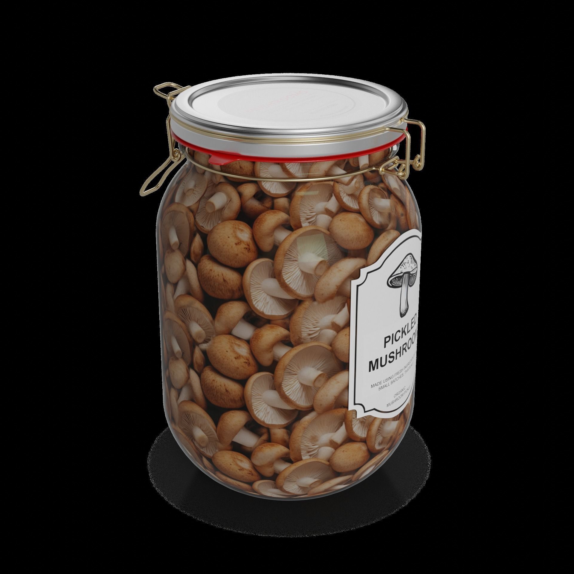 Pickled mushrooms Pickled Mushrooms 3D model_1