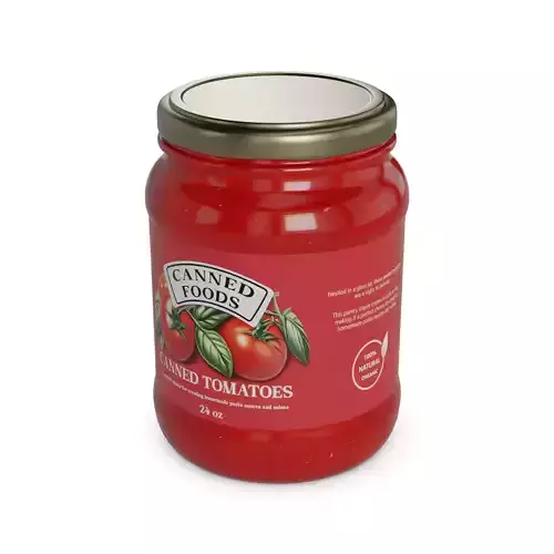 Canned tomatoes Canned Tomatoes Low-poly 3D model