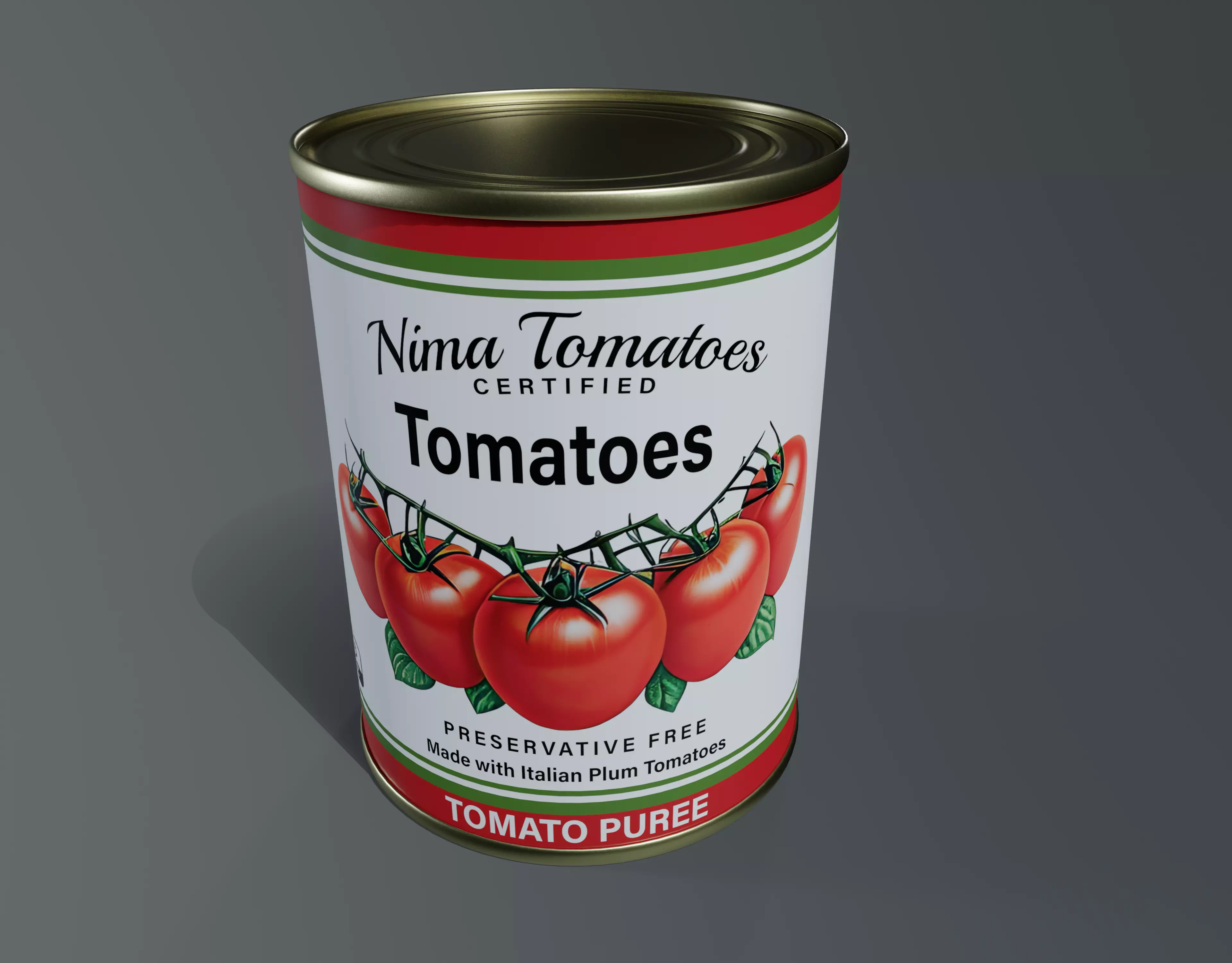 Canned tomatoes Canned Tomatoes Low-poly 3D model