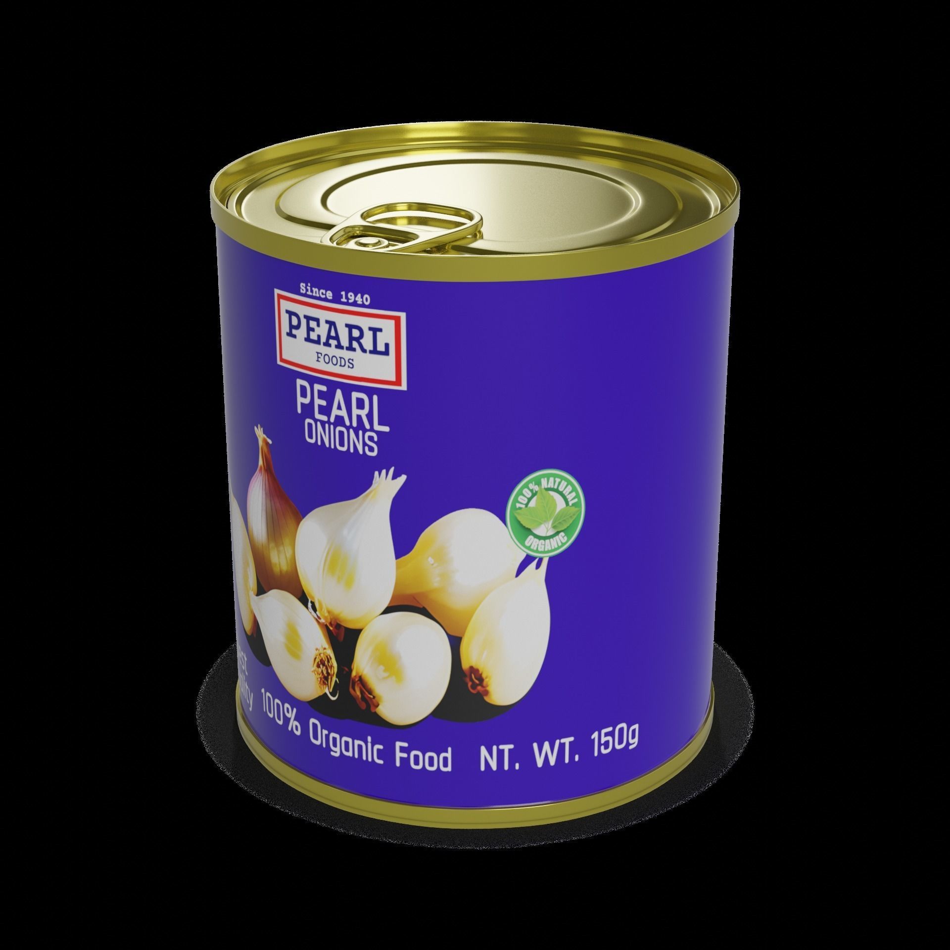 Other preserved vegetables and mixtures Canned Pearl Onions 3D model_1