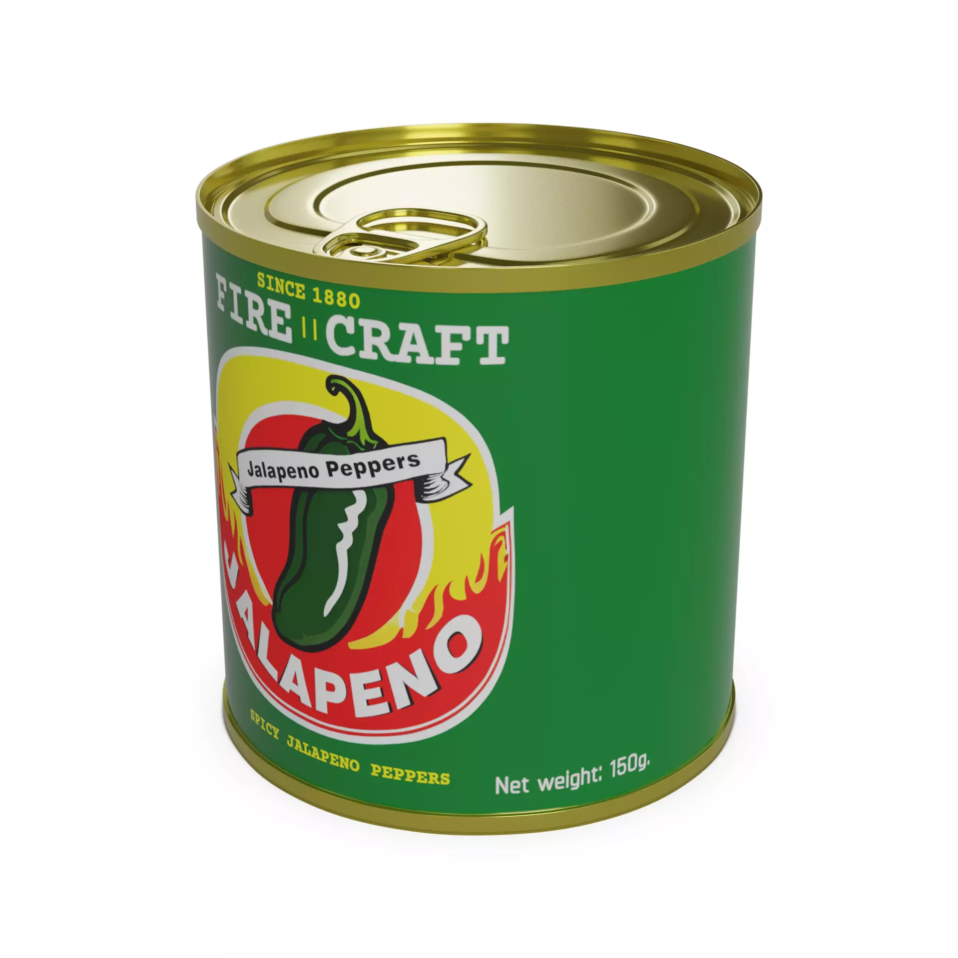 Other preserved vegetables and mixtures Canned Jalapeno Peppers 3D model_0