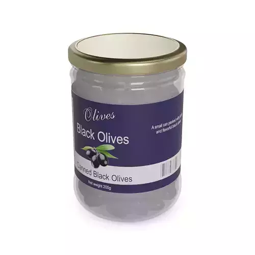 Other preserved vegetables and mixtures Canned Black Olives