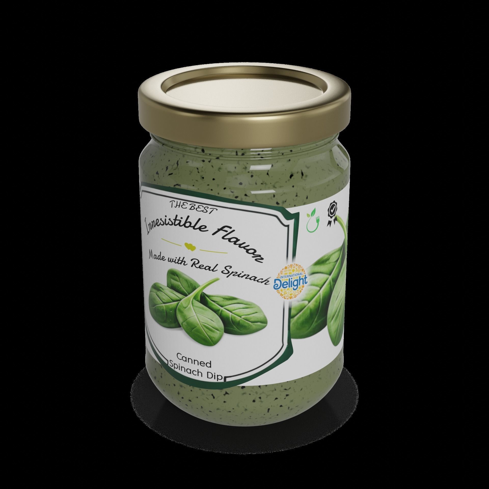 Canned spreads Canned Spinach Dip 3D model_1