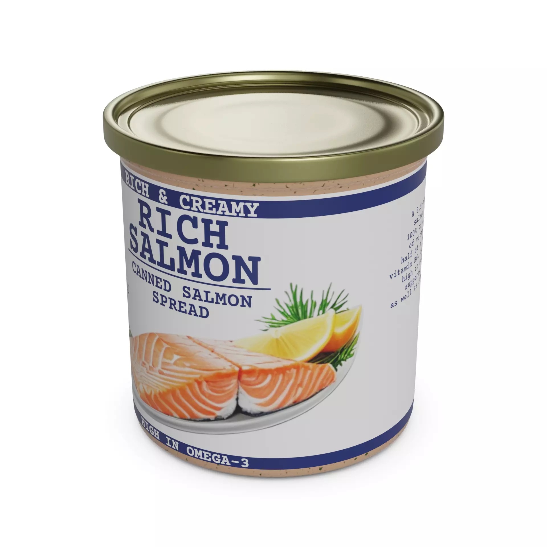 Canned spreads Canned Salmon Spread Low-poly 3D model_0