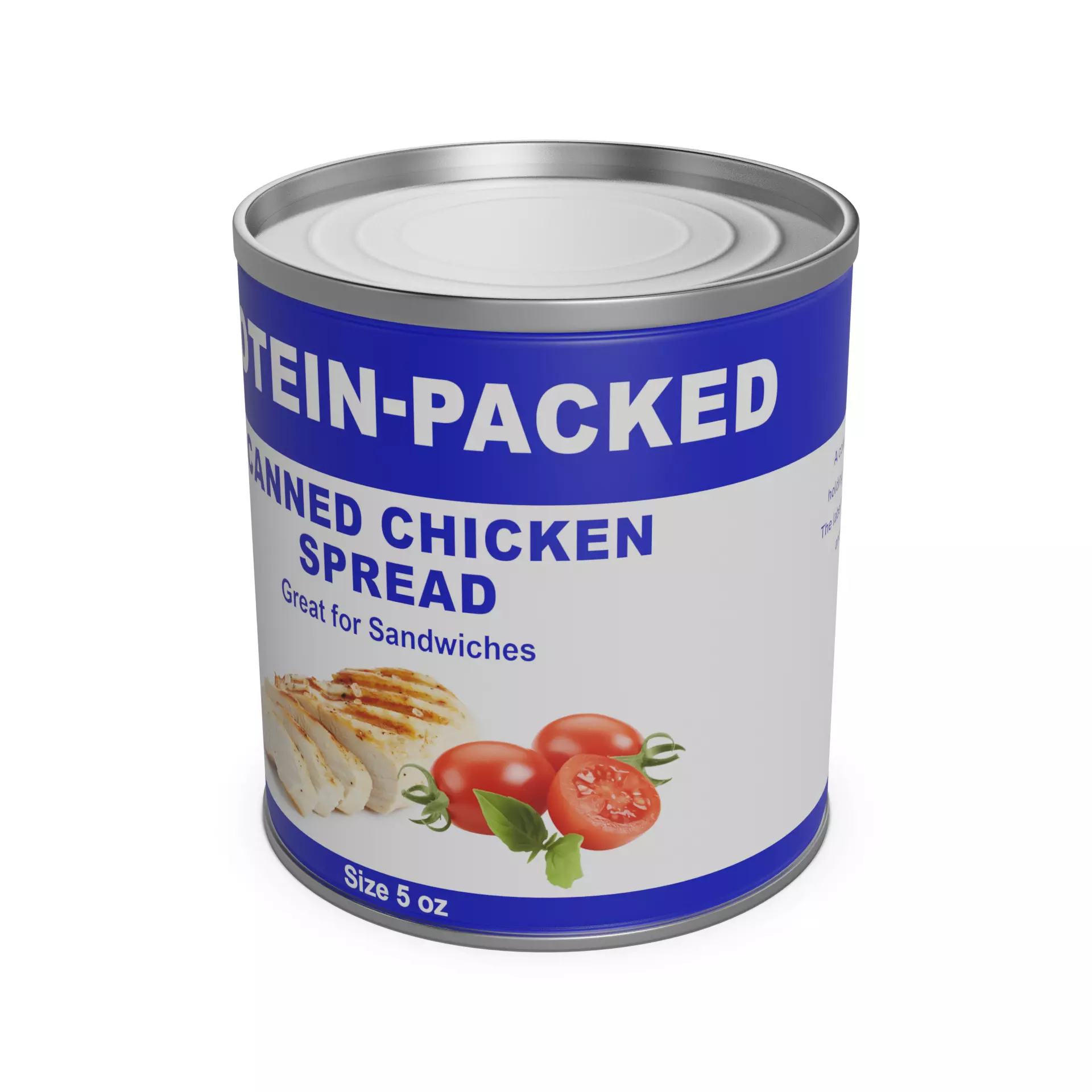 Canned spreads Canned Chicken Spread 3D model