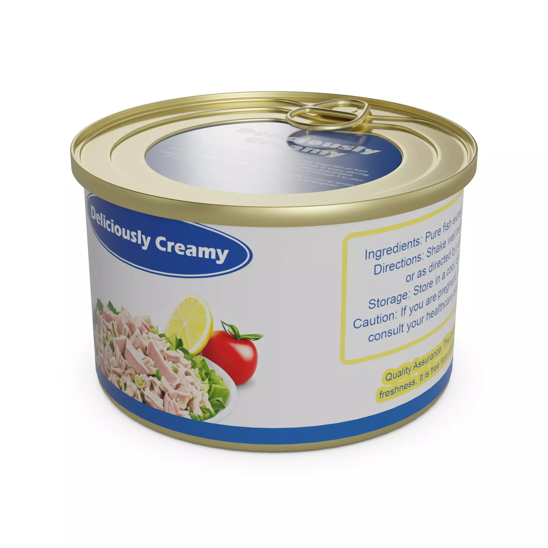 Canned spreads Canned Tuna Salad Low-poly 3D model_0
