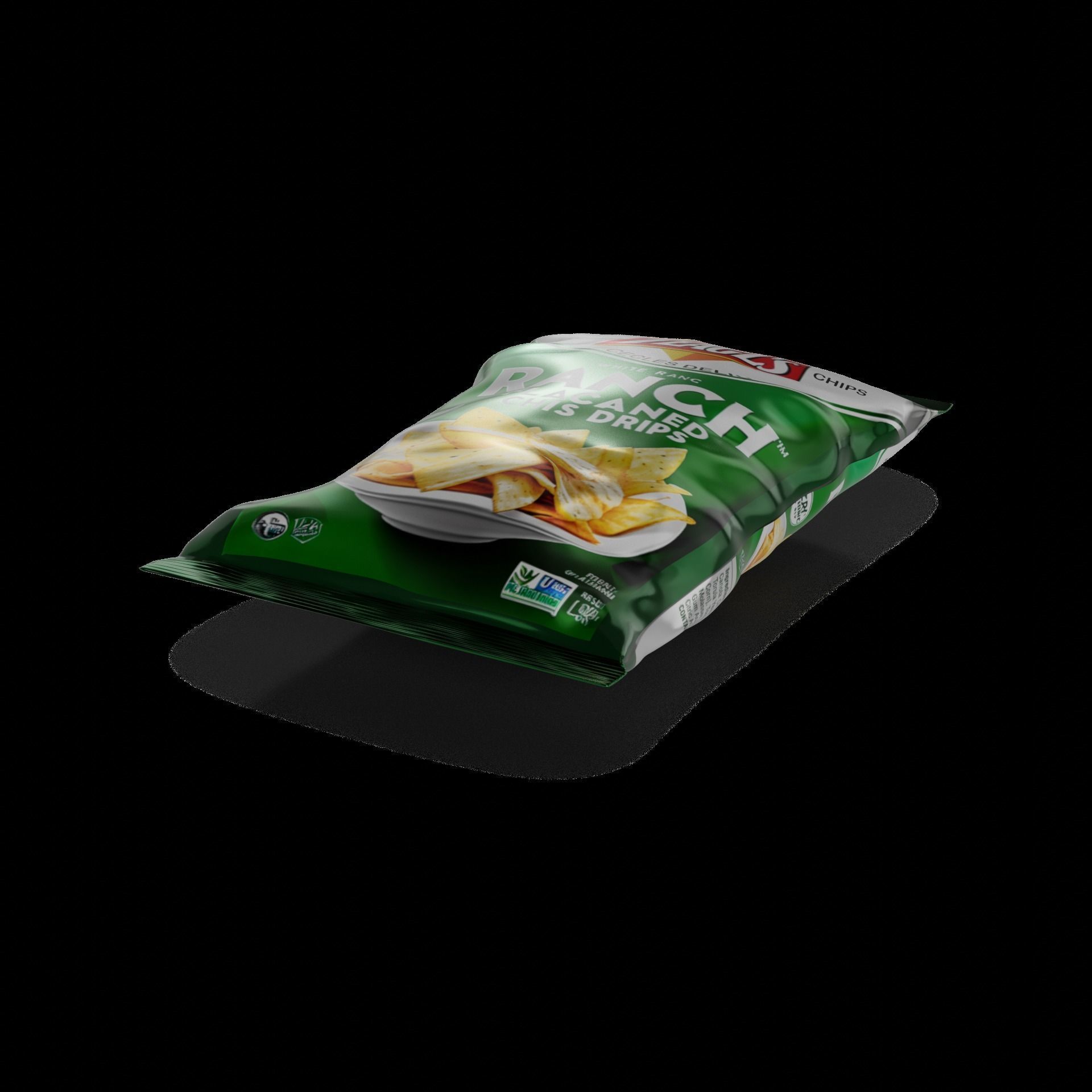 Potato chips Ranch Flavored Chips 3D model_1