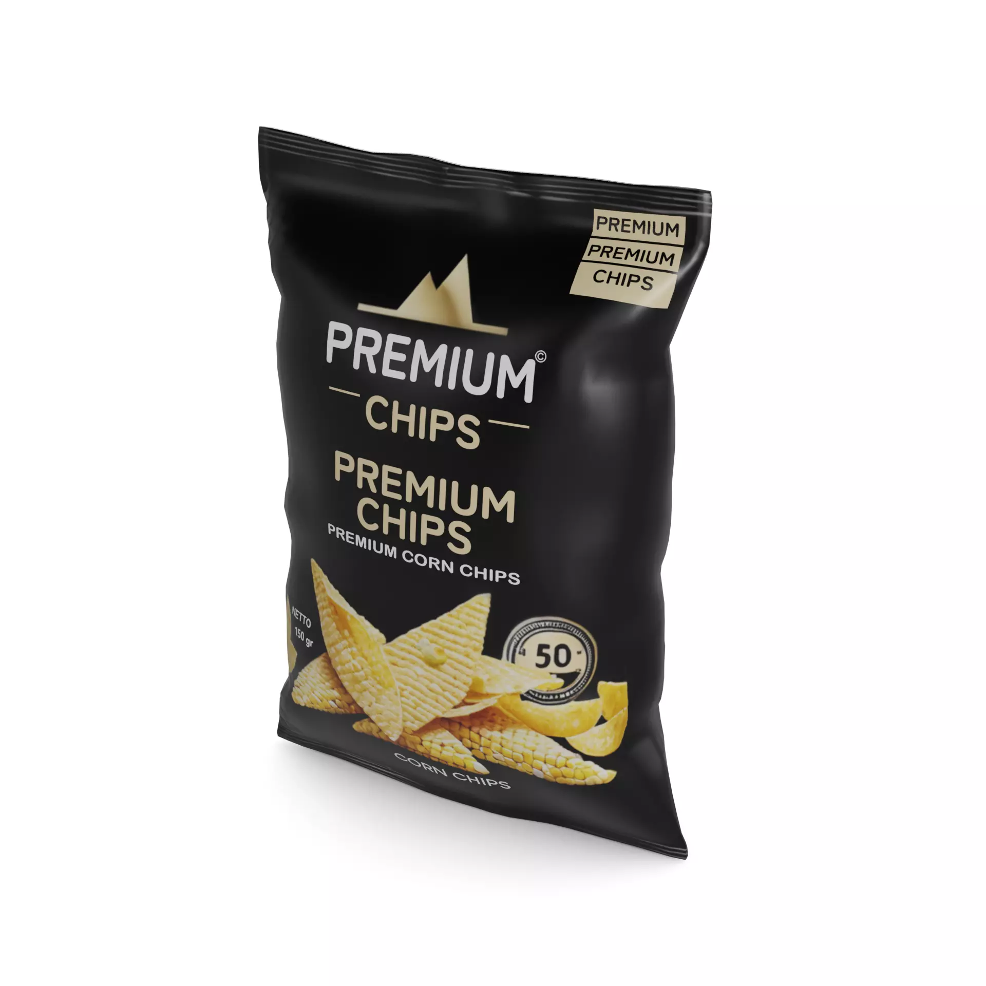 Corn chips Corn Chips Low-poly 3D model_0