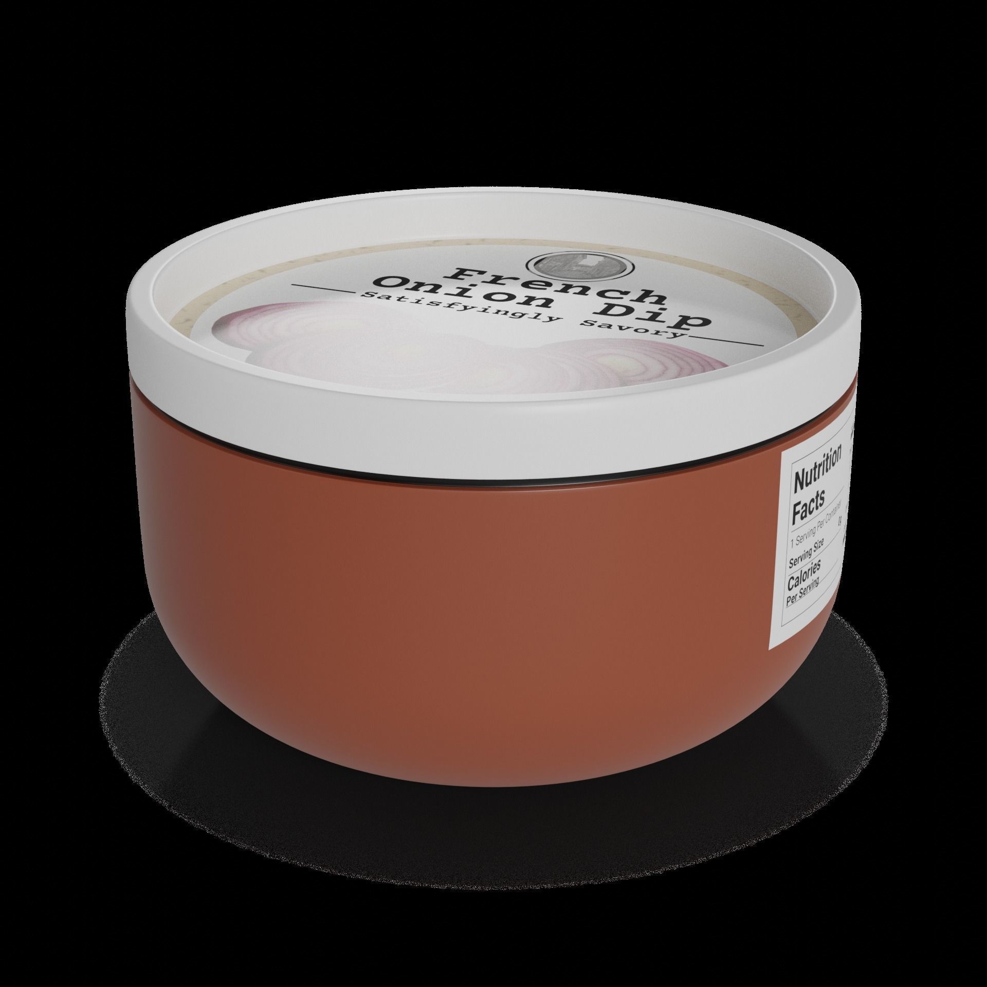 Dips French Onion Dip Low-poly 3D model_1