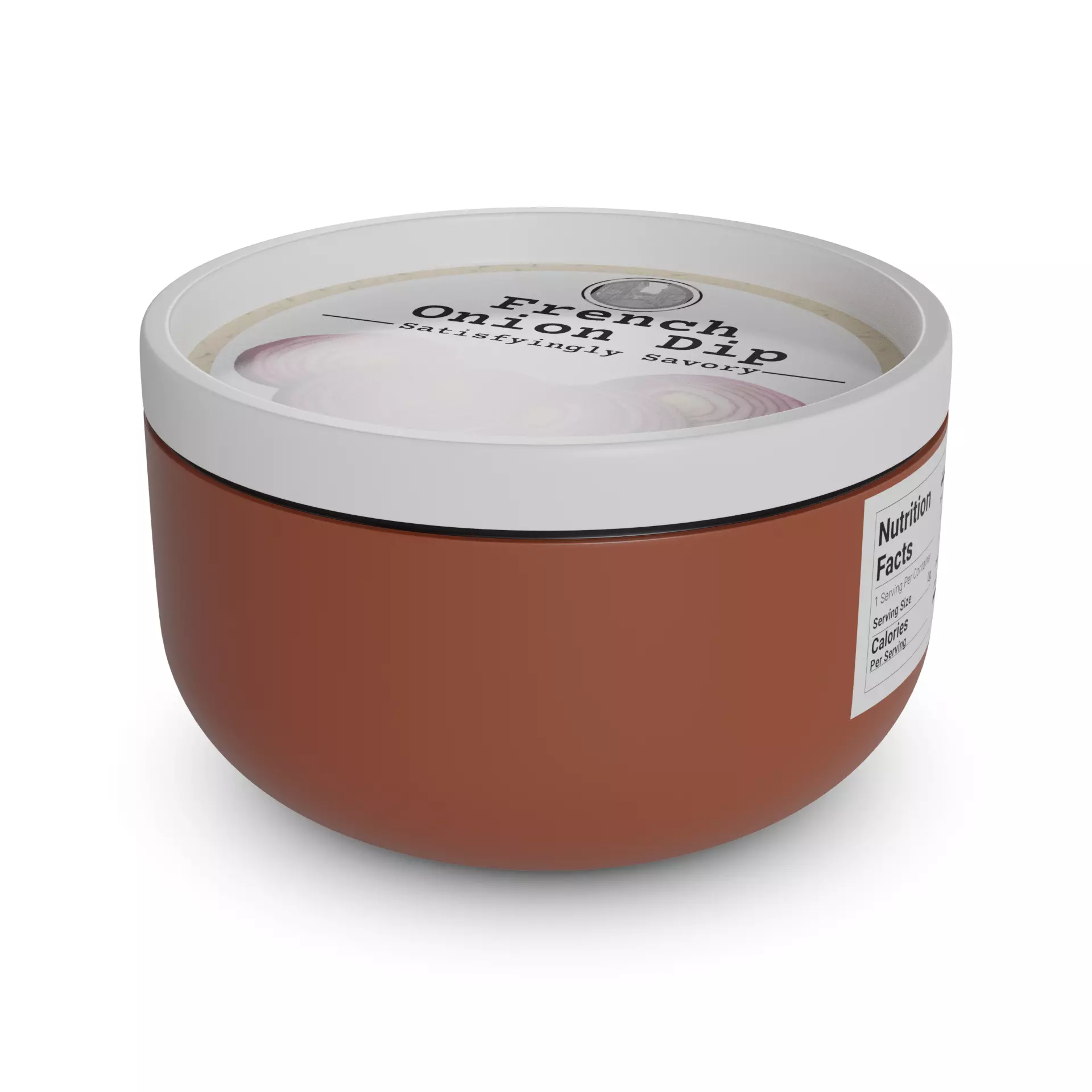 Dips French Onion Dip Low-poly 3D model_0