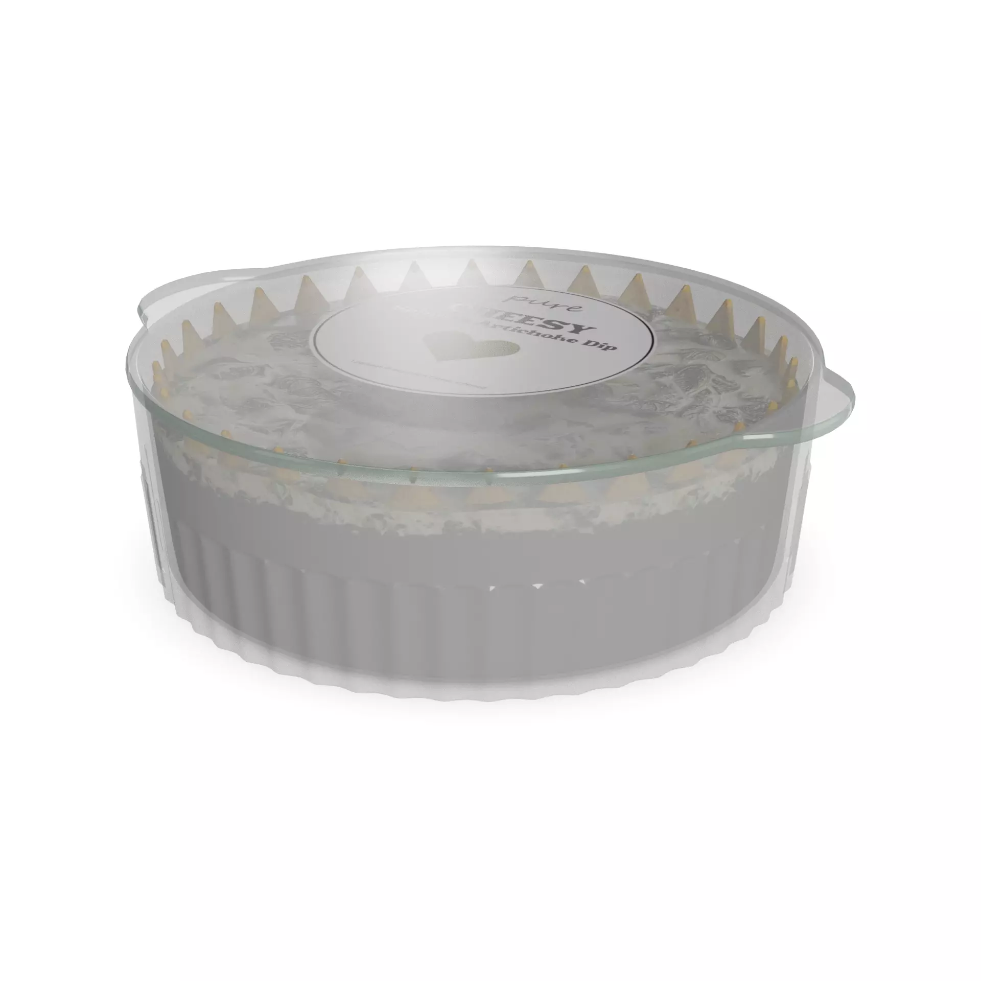 Dips Spinach and Artichoke Dip Low-poly 3D model_0