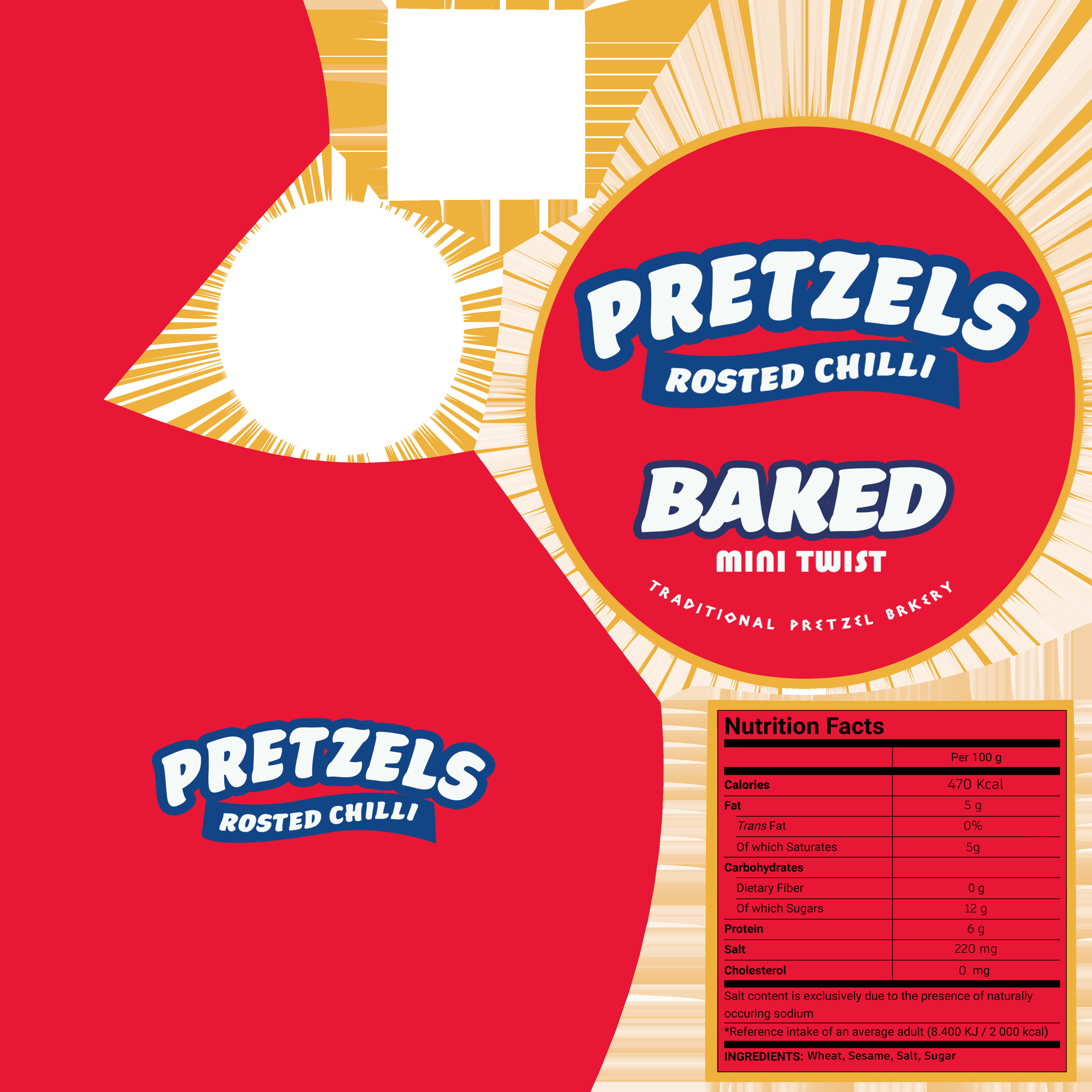 Fried bread and bread chips Pretzels 3D model_17