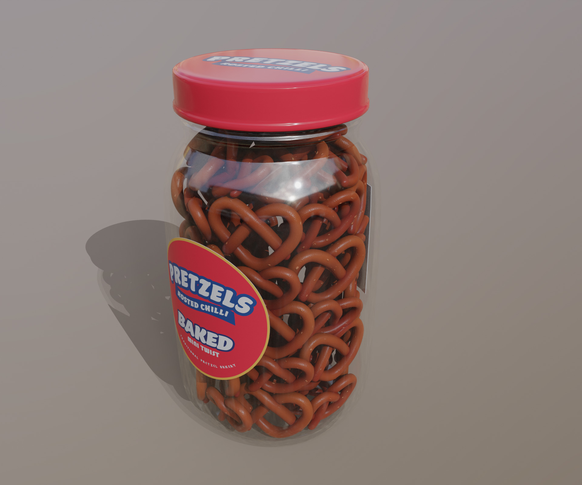 Fried bread and bread chips Pretzels 3D model_8