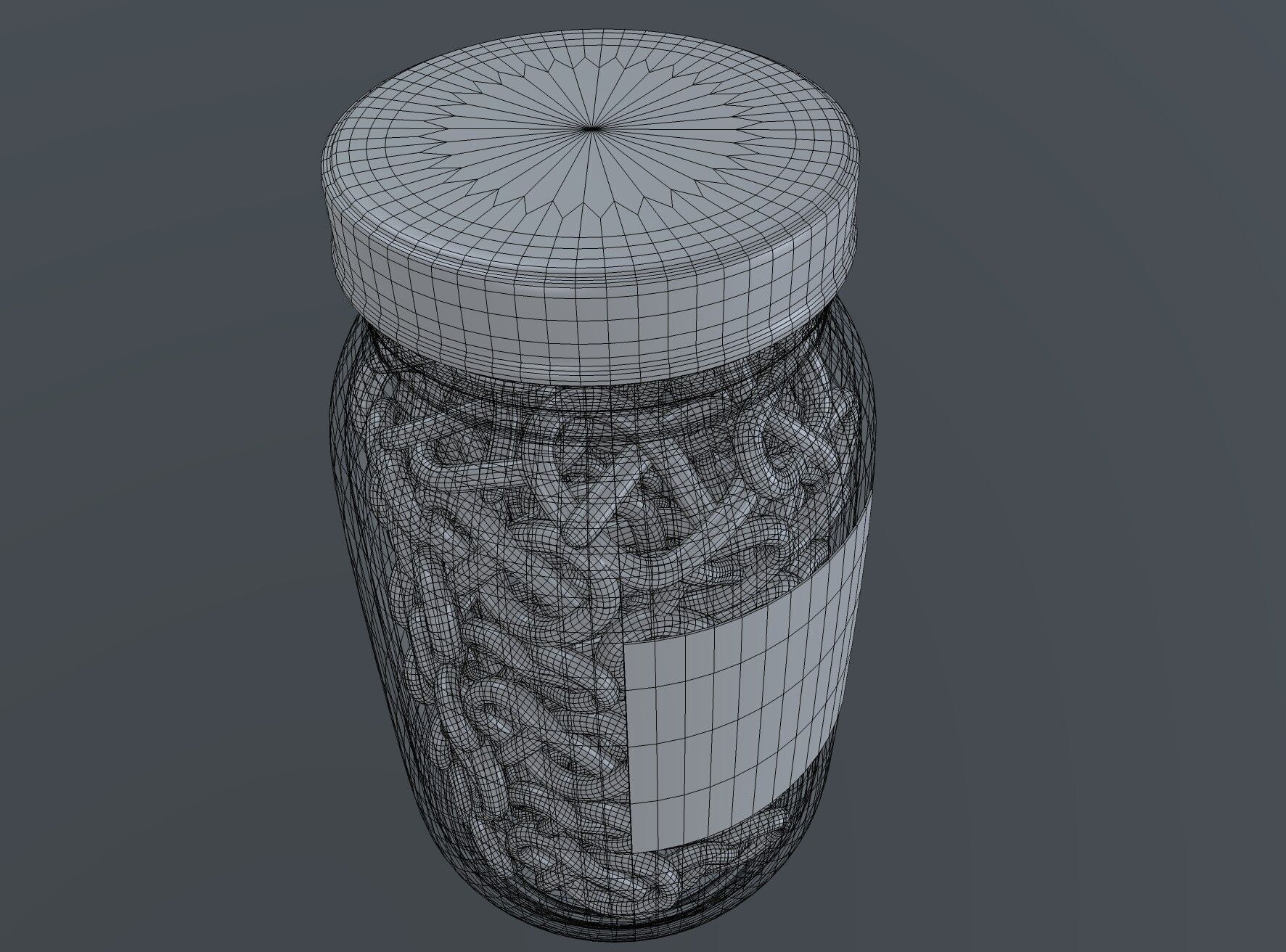 Fried bread and bread chips Pretzels 3D model_4