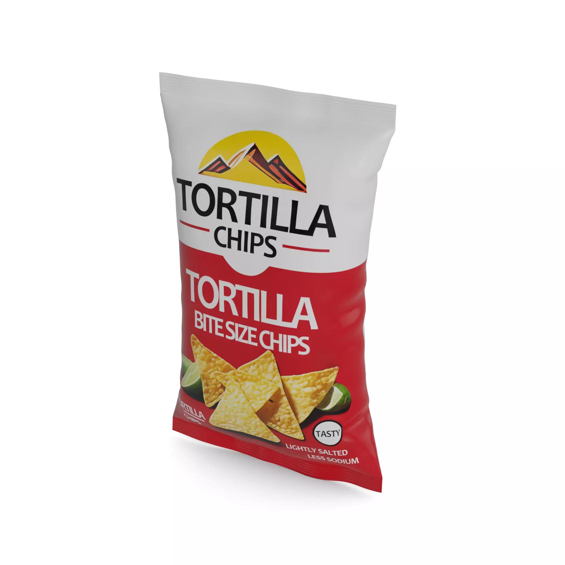 Fried bread and bread chips Tortilla Chips 3D model