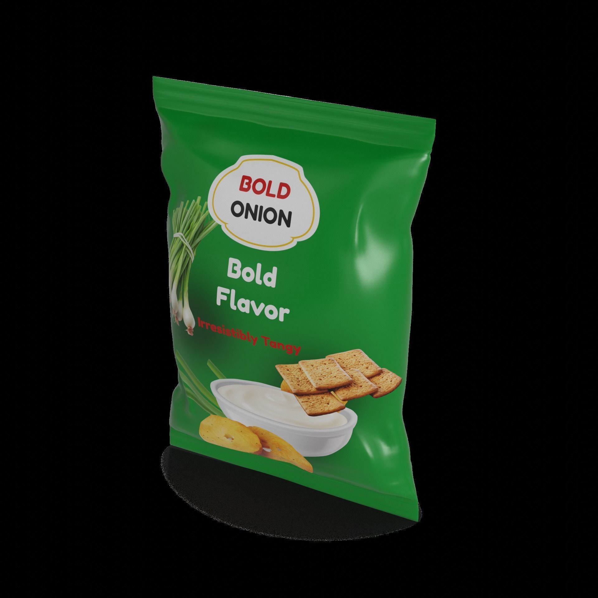 Crackers and salty sticks Sour Cream and Onion Crackers 3D model_1