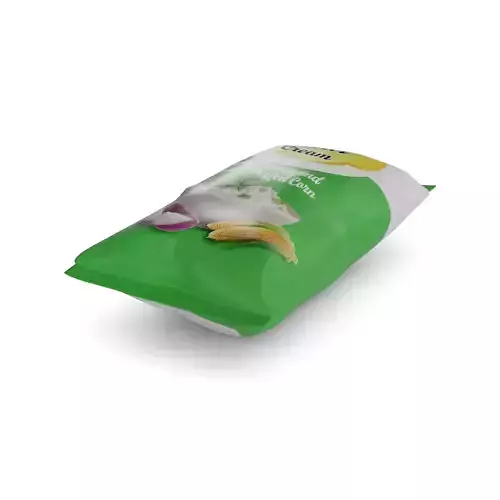 Puffed corn and popcorn Sour Cream and Onion Puffed Corn Low-poly 3D model
