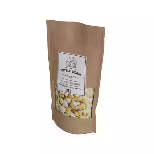 Puffed corn and popcorn Kettle Corn