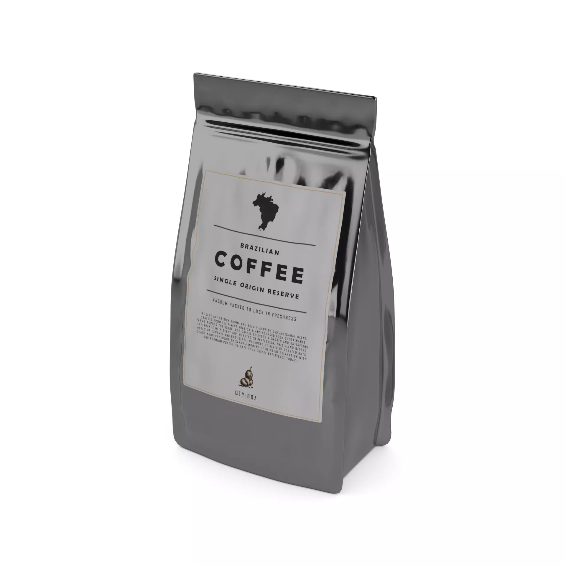 Coffee beans Coffee Beans Low-poly 3D model_0