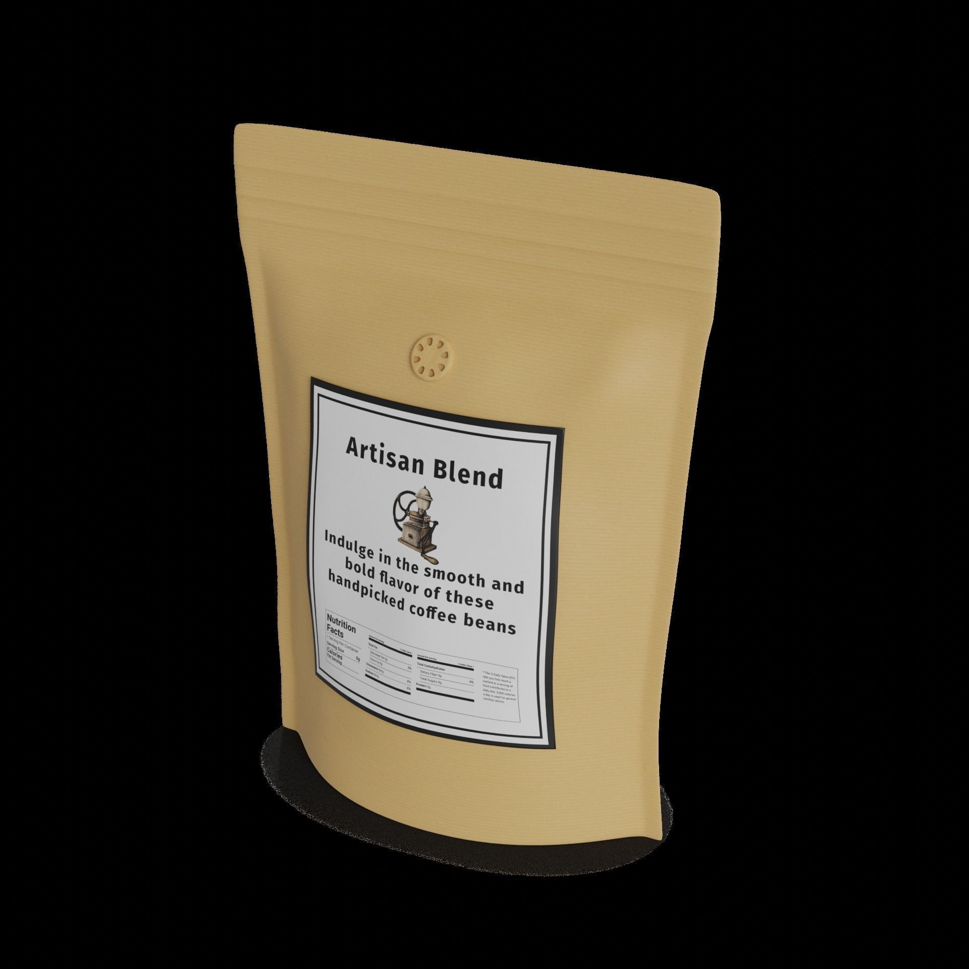 Coffee beans Coffee Beans Low-poly 3D model_1