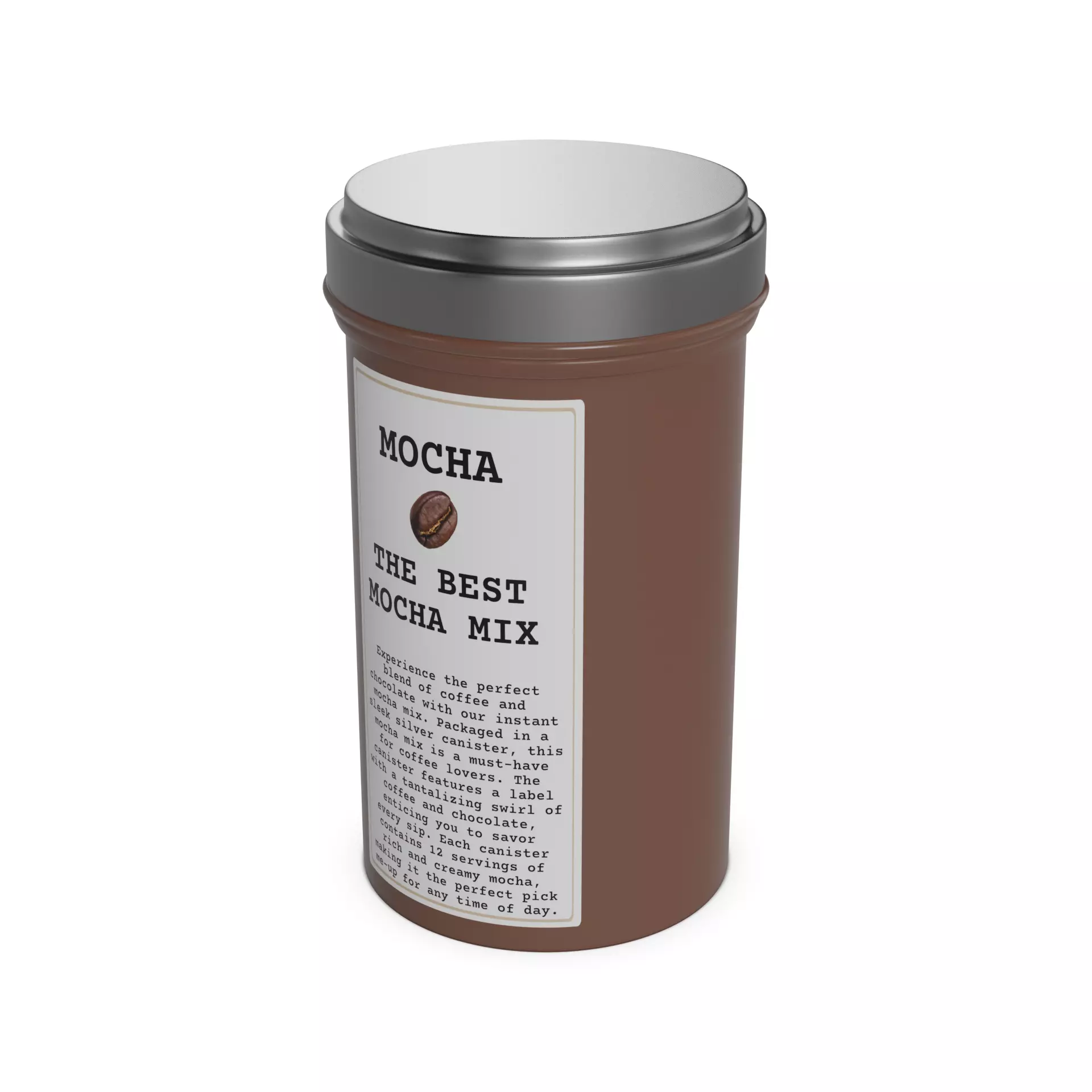 Cocoa and hot chocolate drinks Instant Mocha Mix Low-poly 3D model