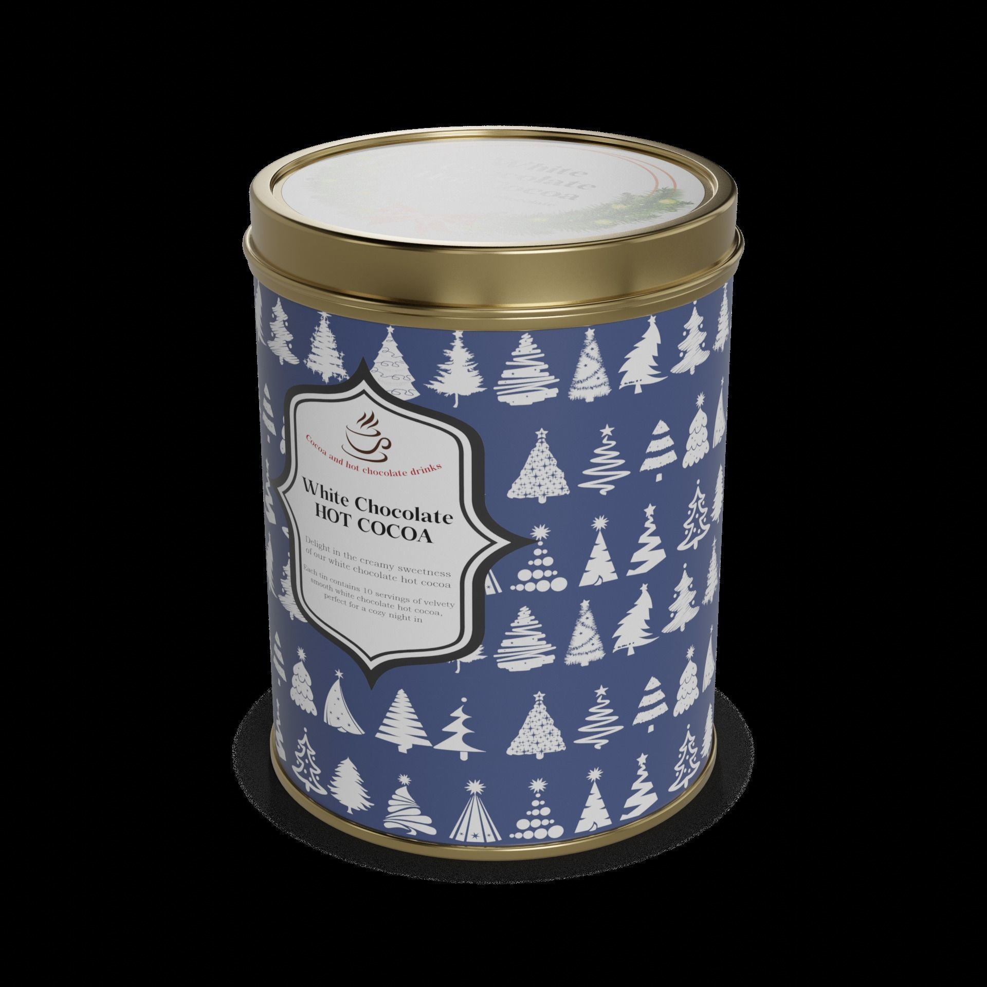 Cocoa and hot chocolate drinks White Chocolate Hot Cocoa Low-poly 3D model_1