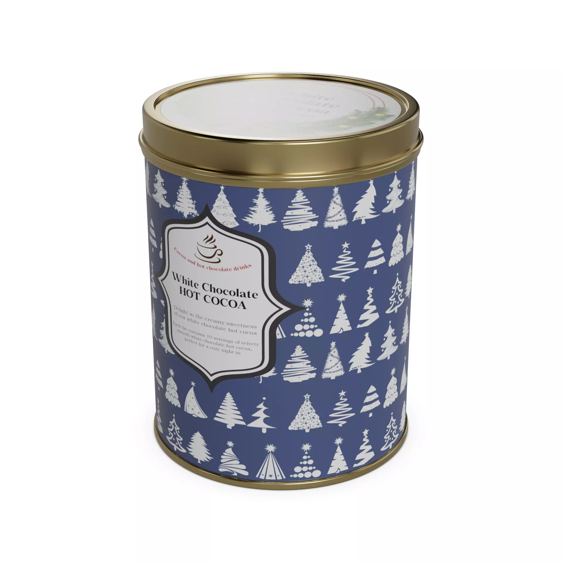 Cocoa and hot chocolate drinks White Chocolate Hot Cocoa Low-poly 3D model_0