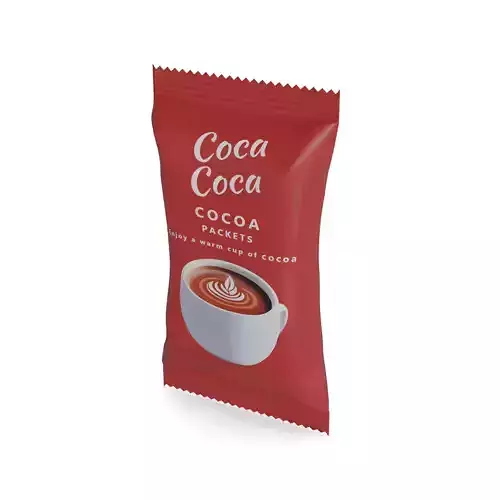 Cocoa and hot chocolate drinks Instant Cocoa Packets 3D model