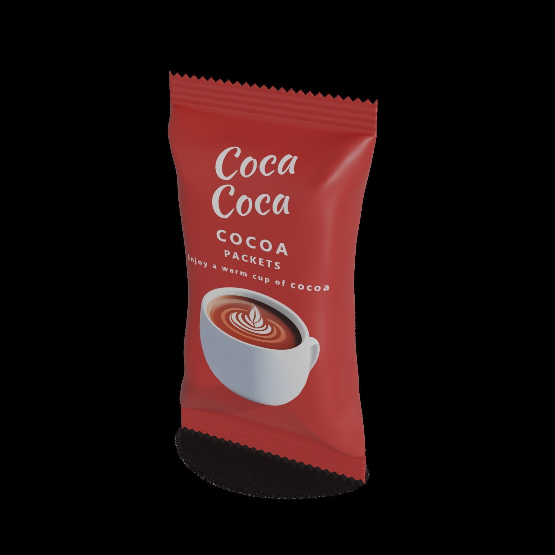 Cocoa and hot chocolate drinks Instant Cocoa Packets 3D model_1