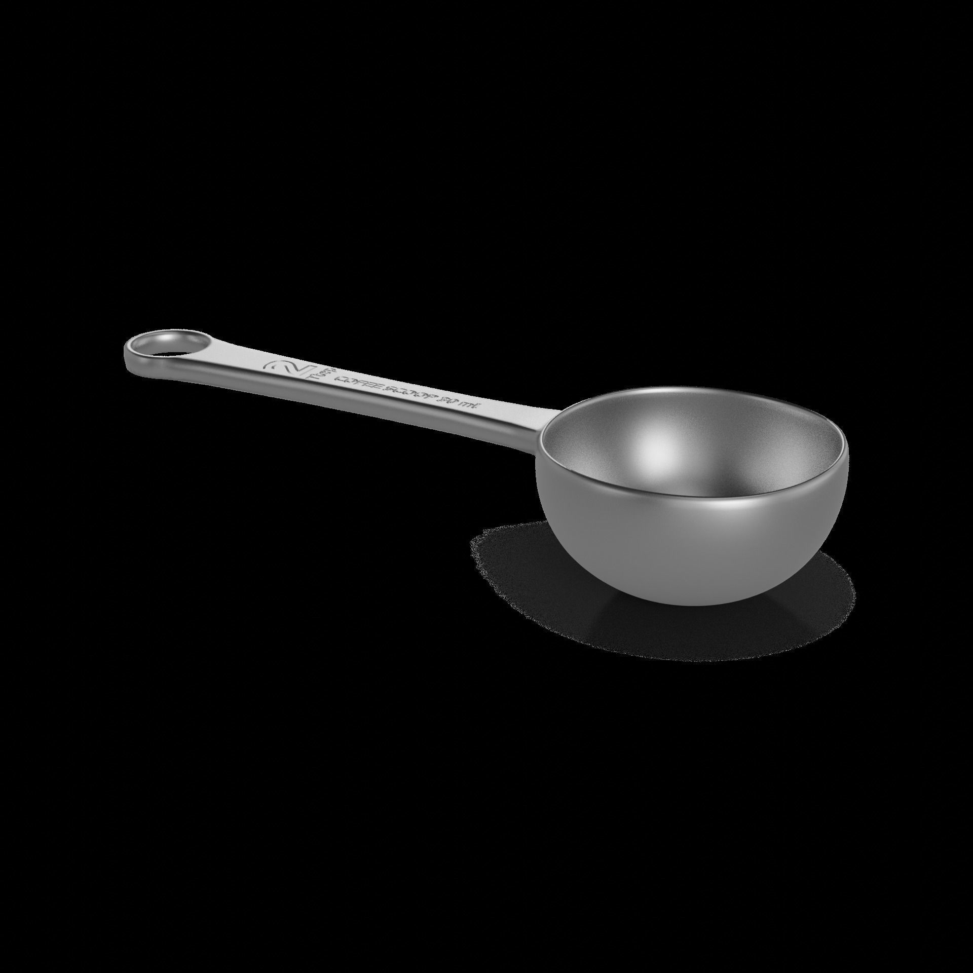 coffee machines accessories and capsules Coffee Scoop Low-poly 3D model_1