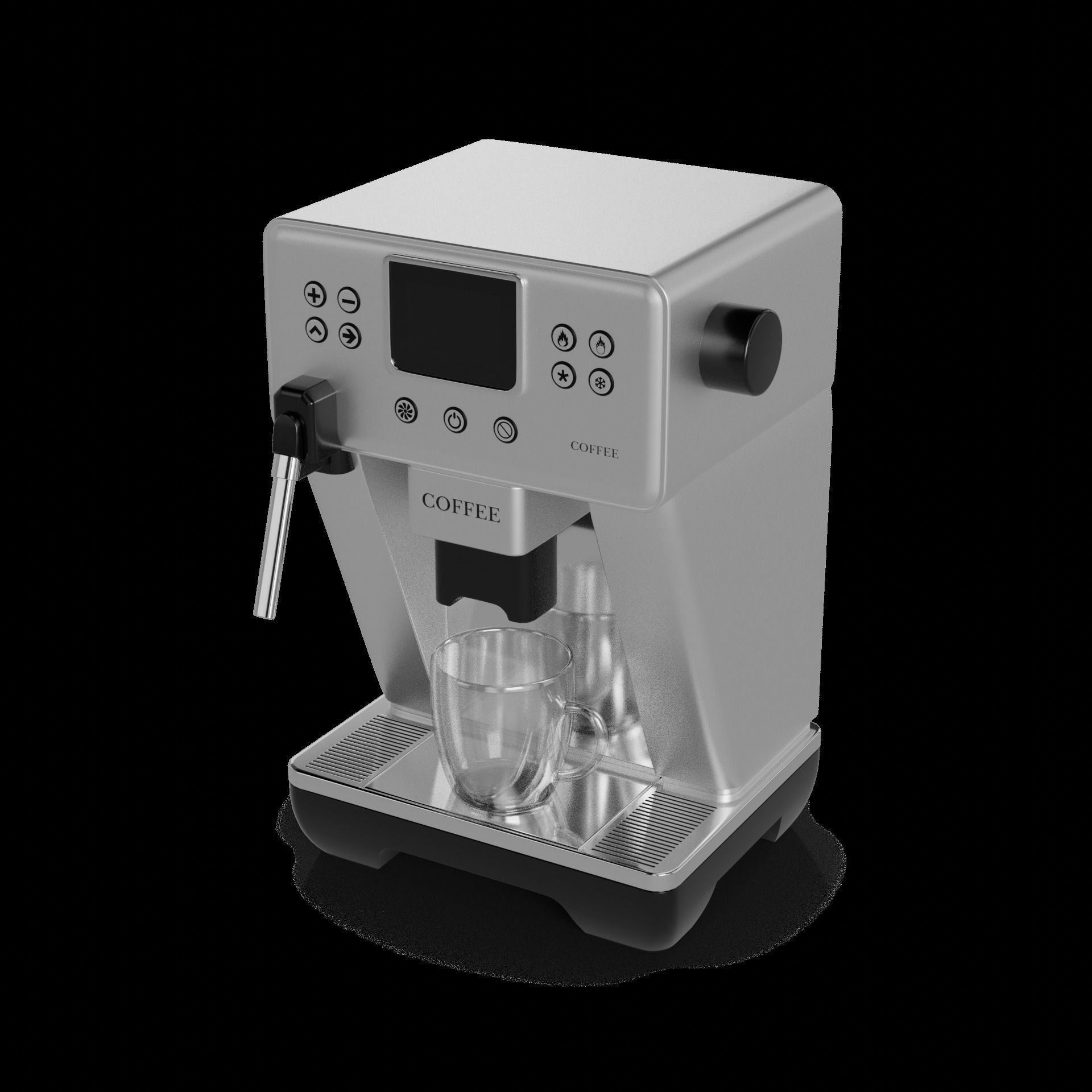 coffee machines accessories and capsules Coffee Machine Low-poly 3D model_1