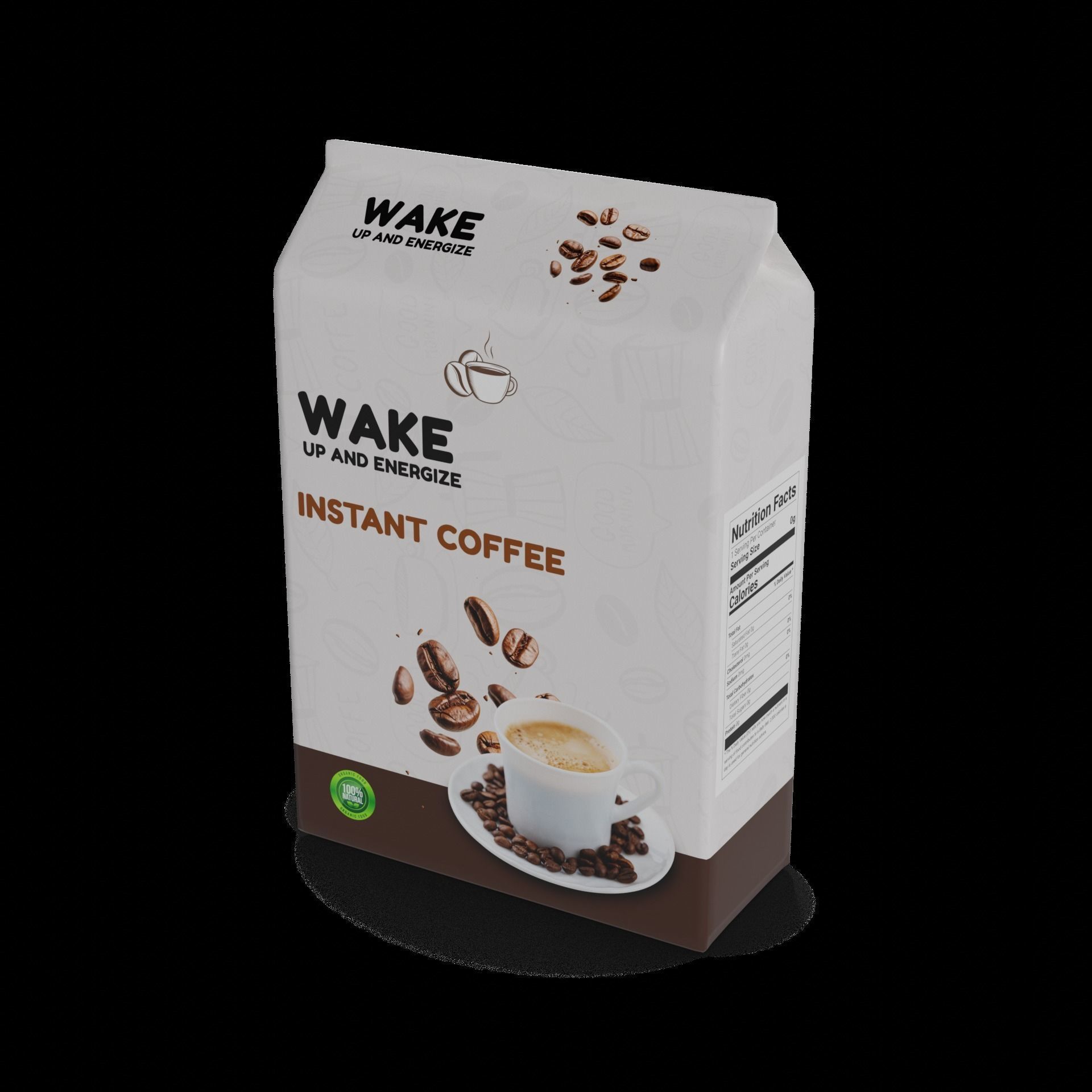 Instant coffee Instant Coffee Low-poly 3D model_1