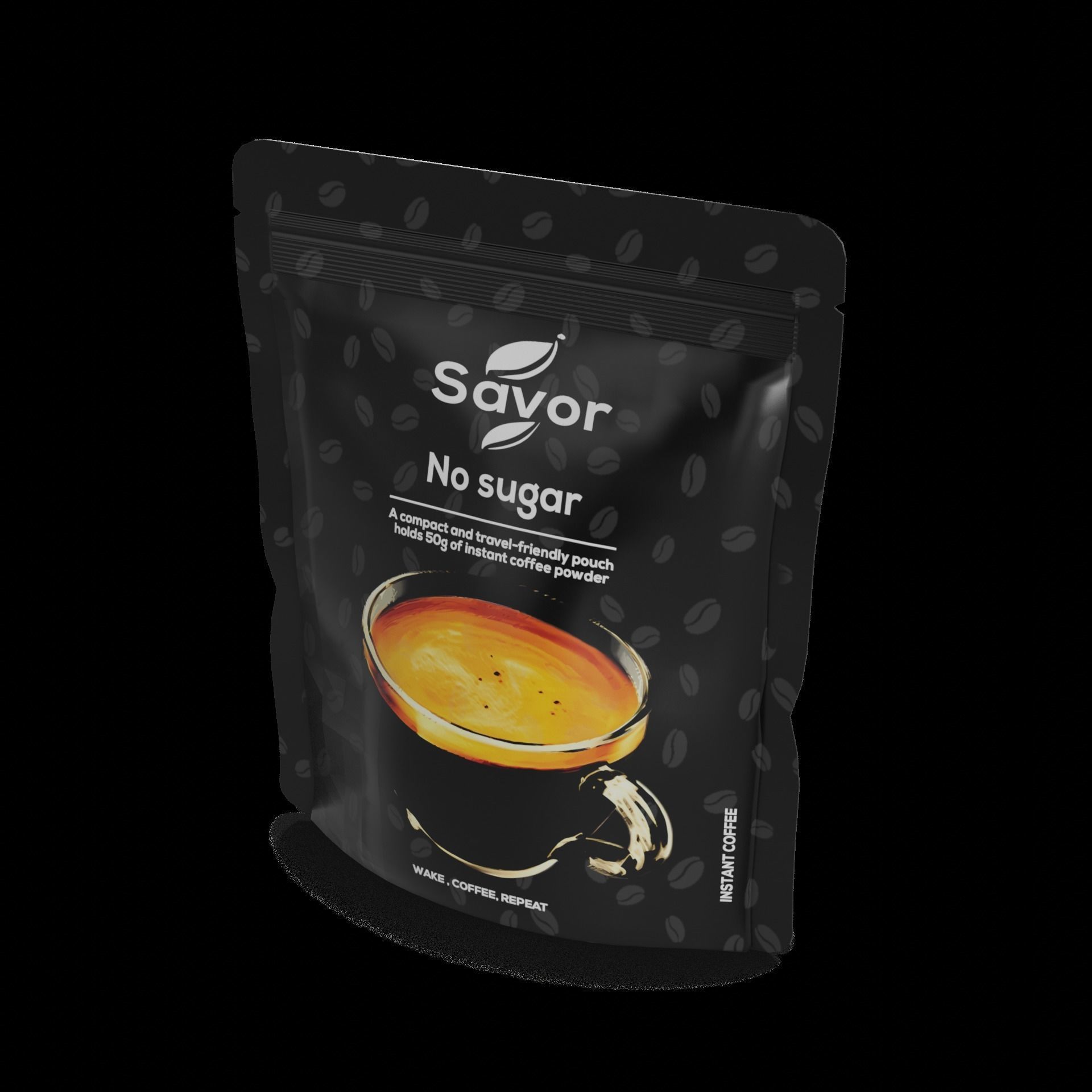 Instant coffee Instant Coffee Low-poly 3D model_1