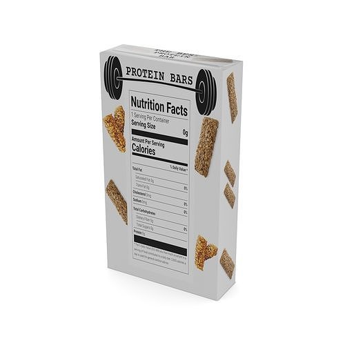 Food for sport Protein Bars Low-poly 3D model