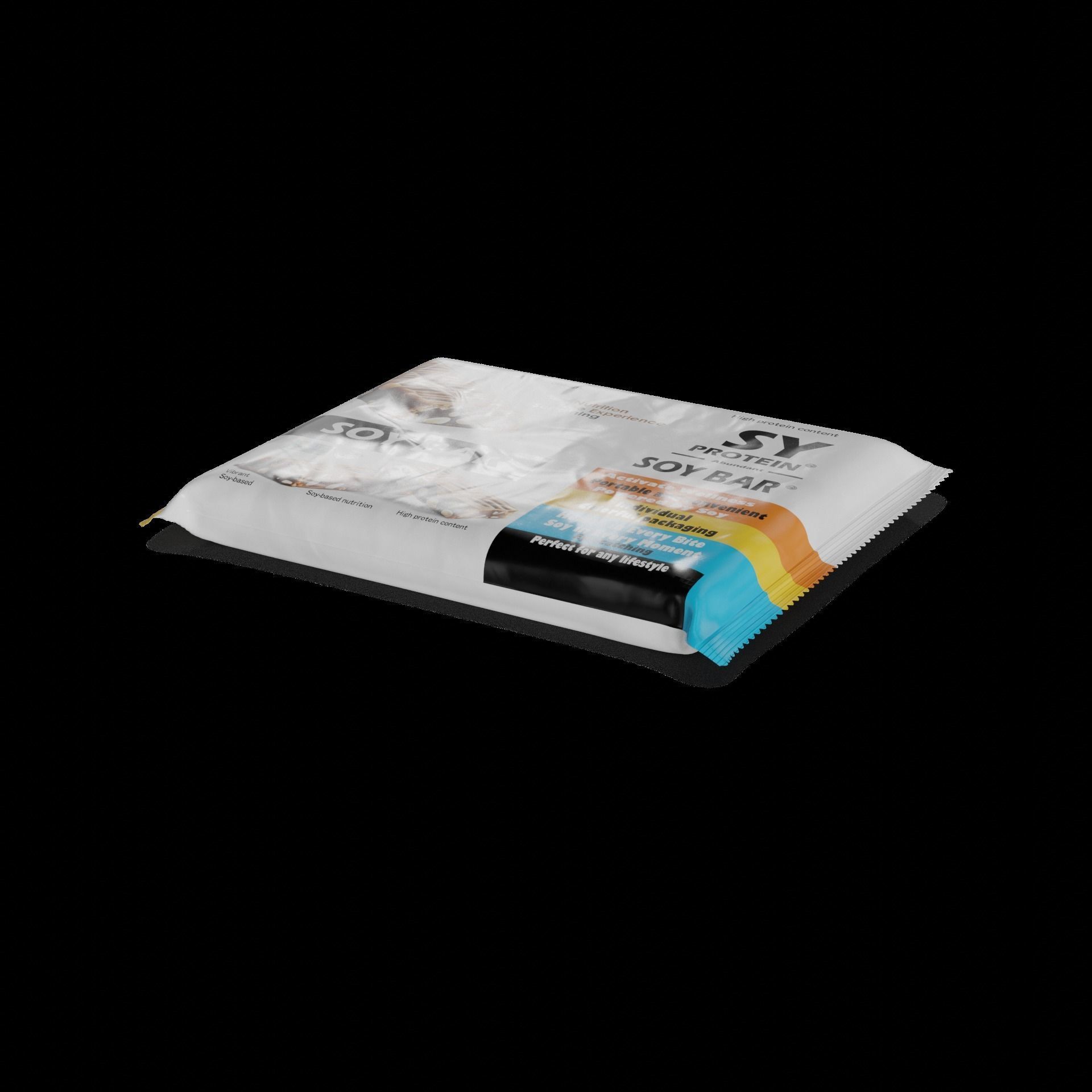 Soy products Soy-based protein bars Low-poly 3D model_1