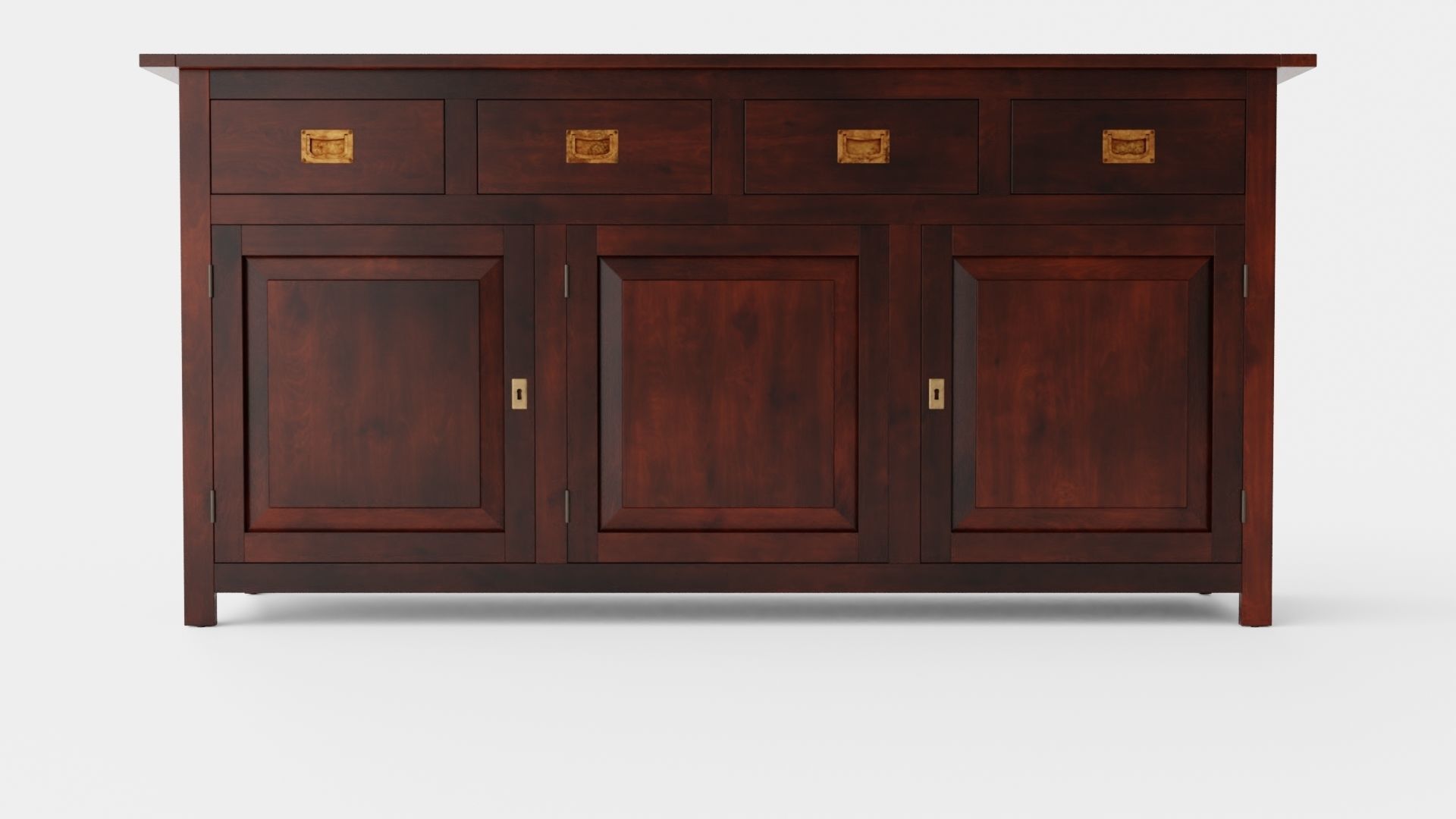 Hyannis sideboard English Low-poly 3D model_1