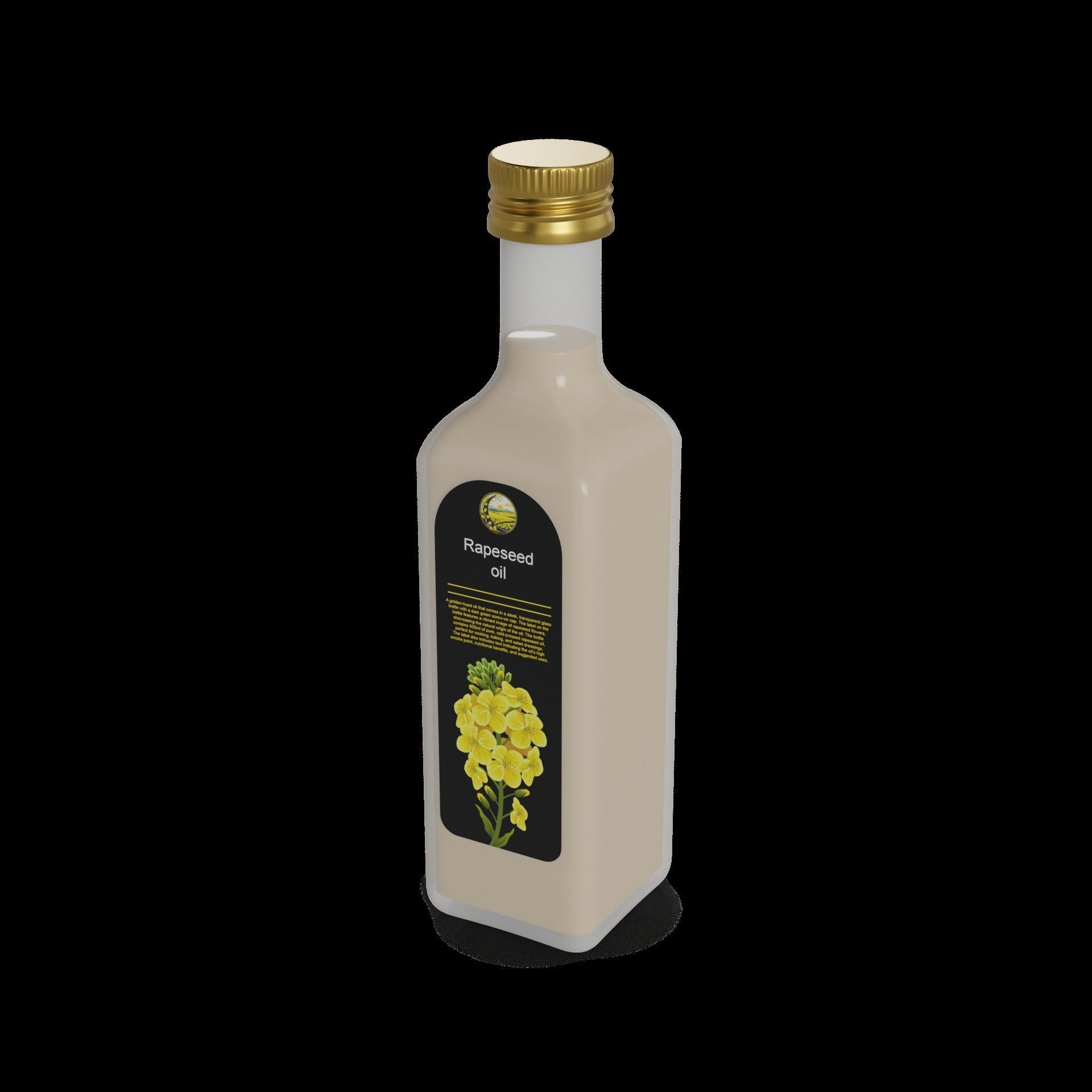 Rapeseed oil Rapeseed Oil 3D model_1
