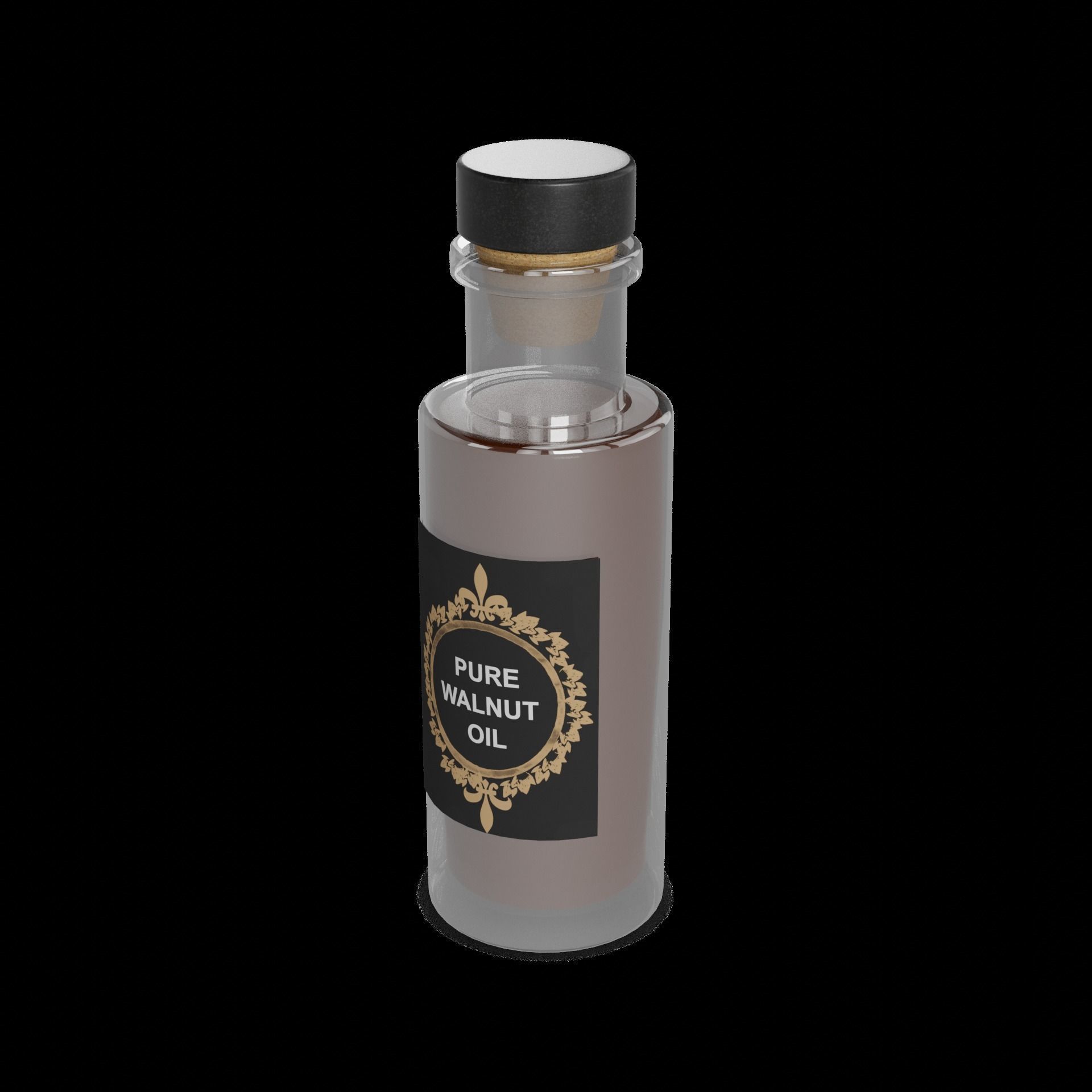 Other oils Walnut Oil Low-poly 3D model_1