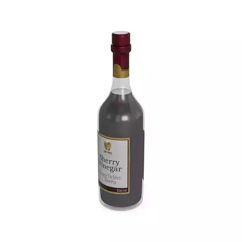 Vinegar and concentrated lemon juice Sherry Wine Vinegar Low-poly 3D model