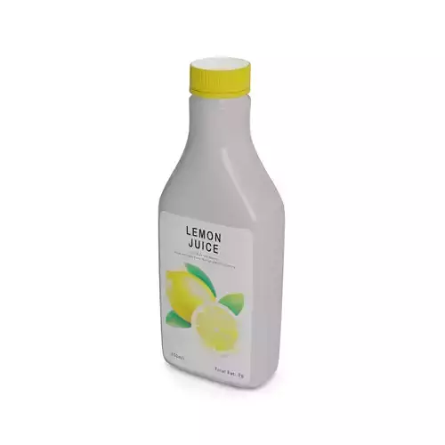 Vinegar and concentrated lemon juice Lemon Juice Concentrate Low-poly 3D model
