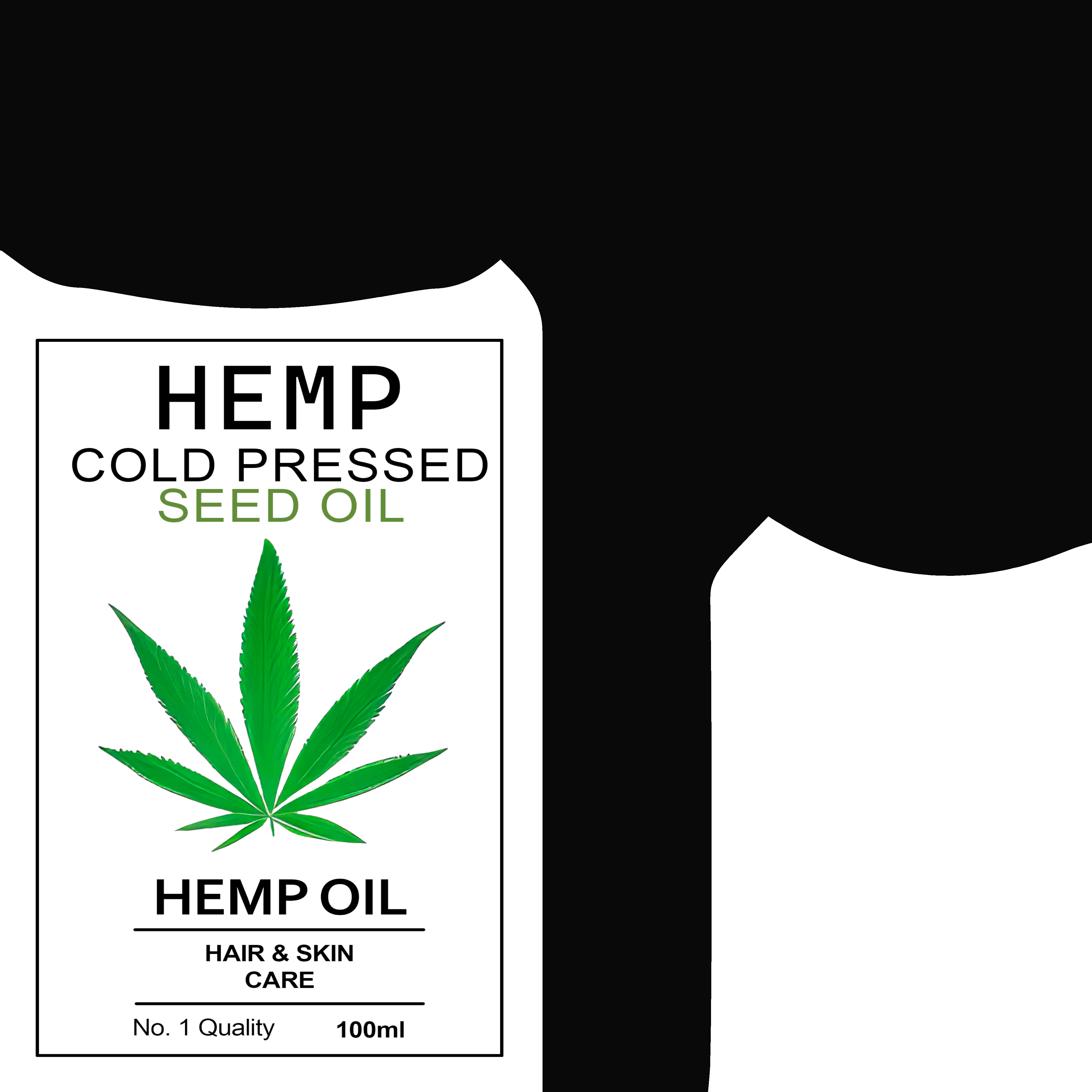Hemp seed oil Hemp Seed Oil Low-poly 3D model_3