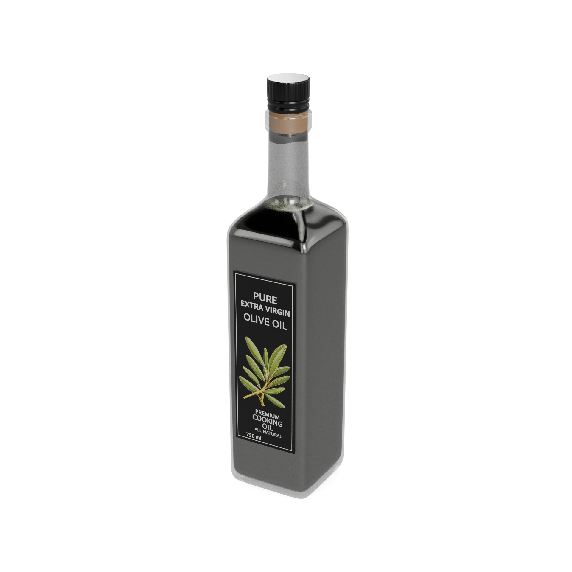 Olive Oil Low-poly 3D model_6