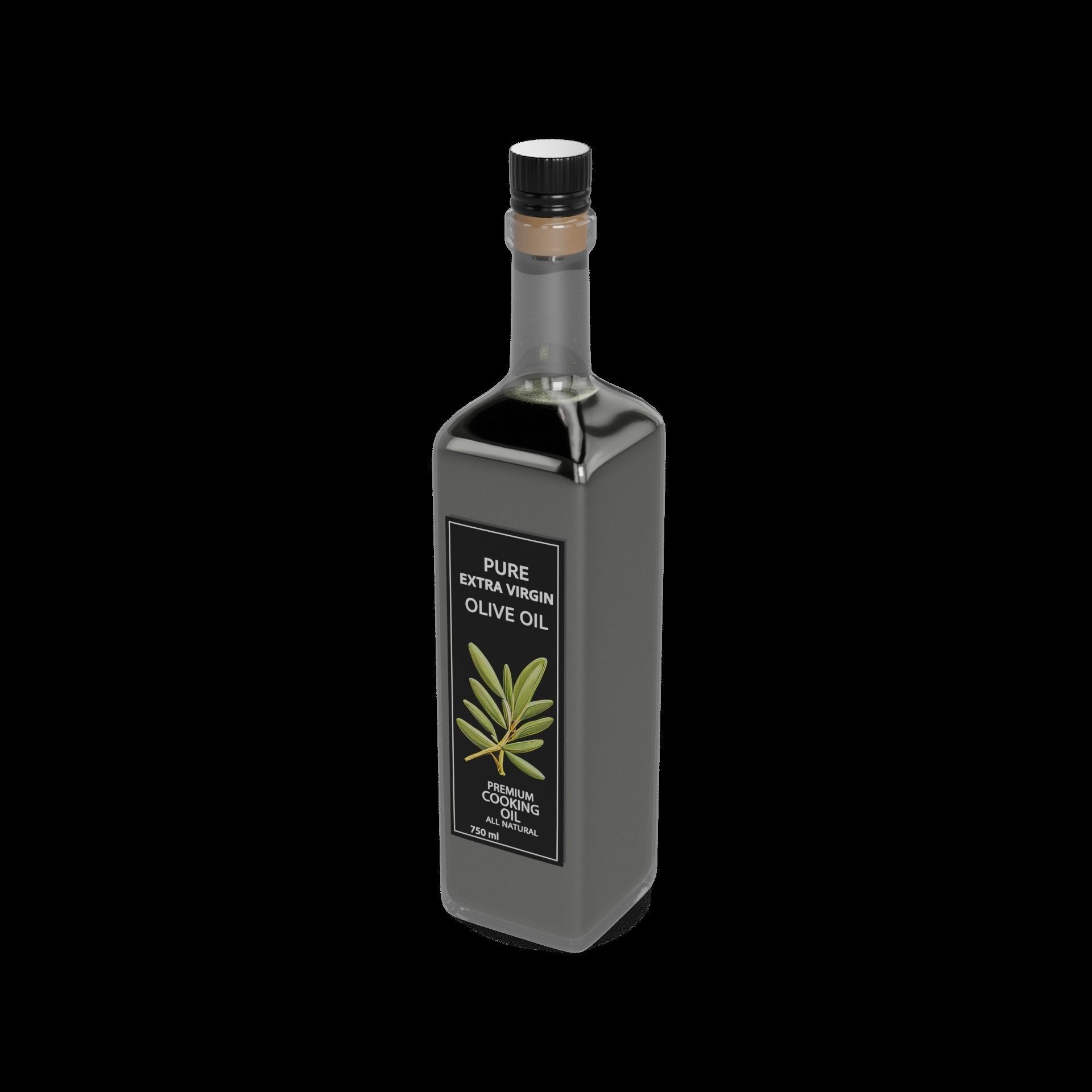 Olive Oil Low-poly 3D model_3